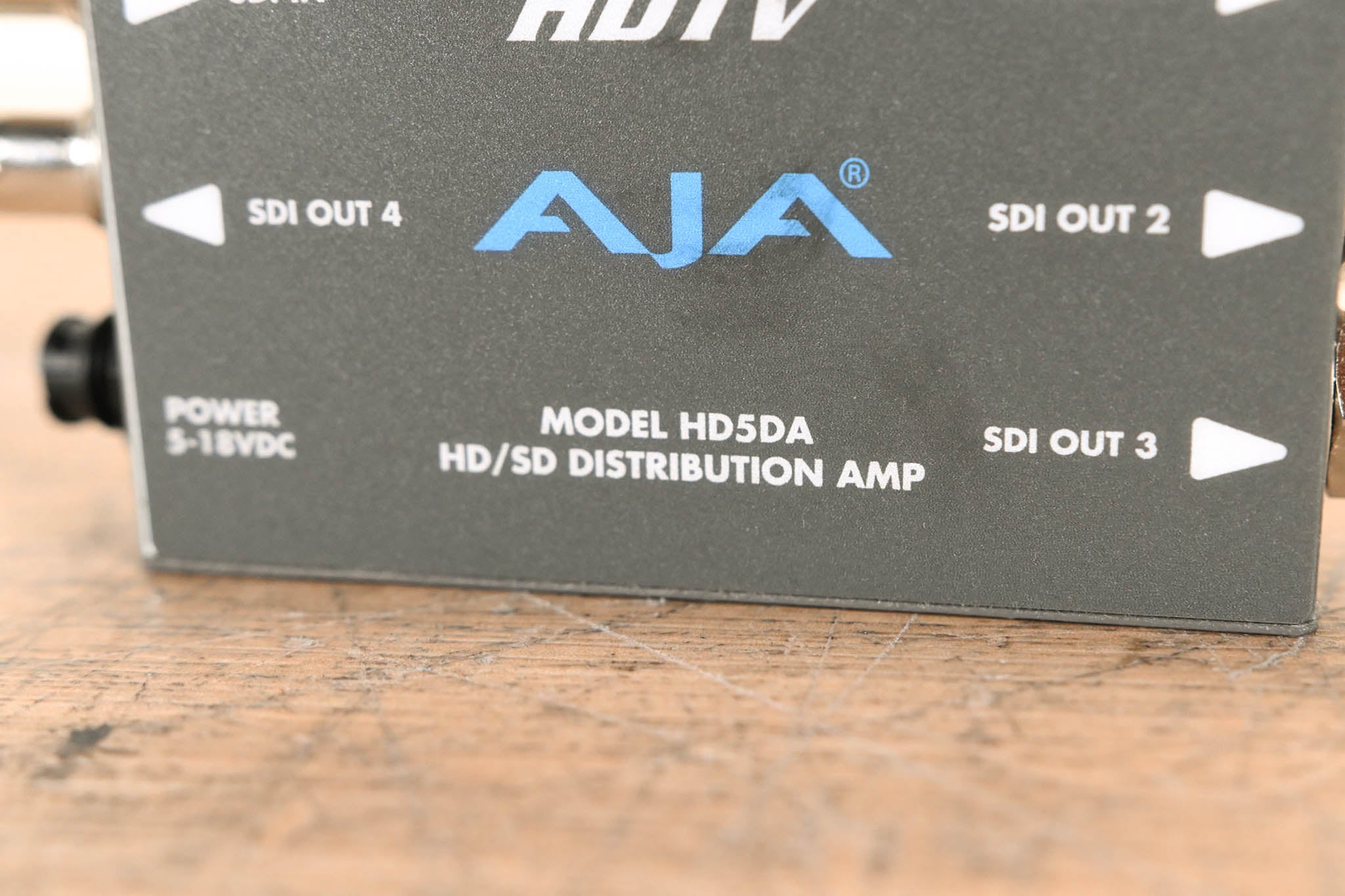 AJA HD5DA 1x4 HD/SD-SDI Distribution Amplifier/Repeater NO POWER SUPPLY