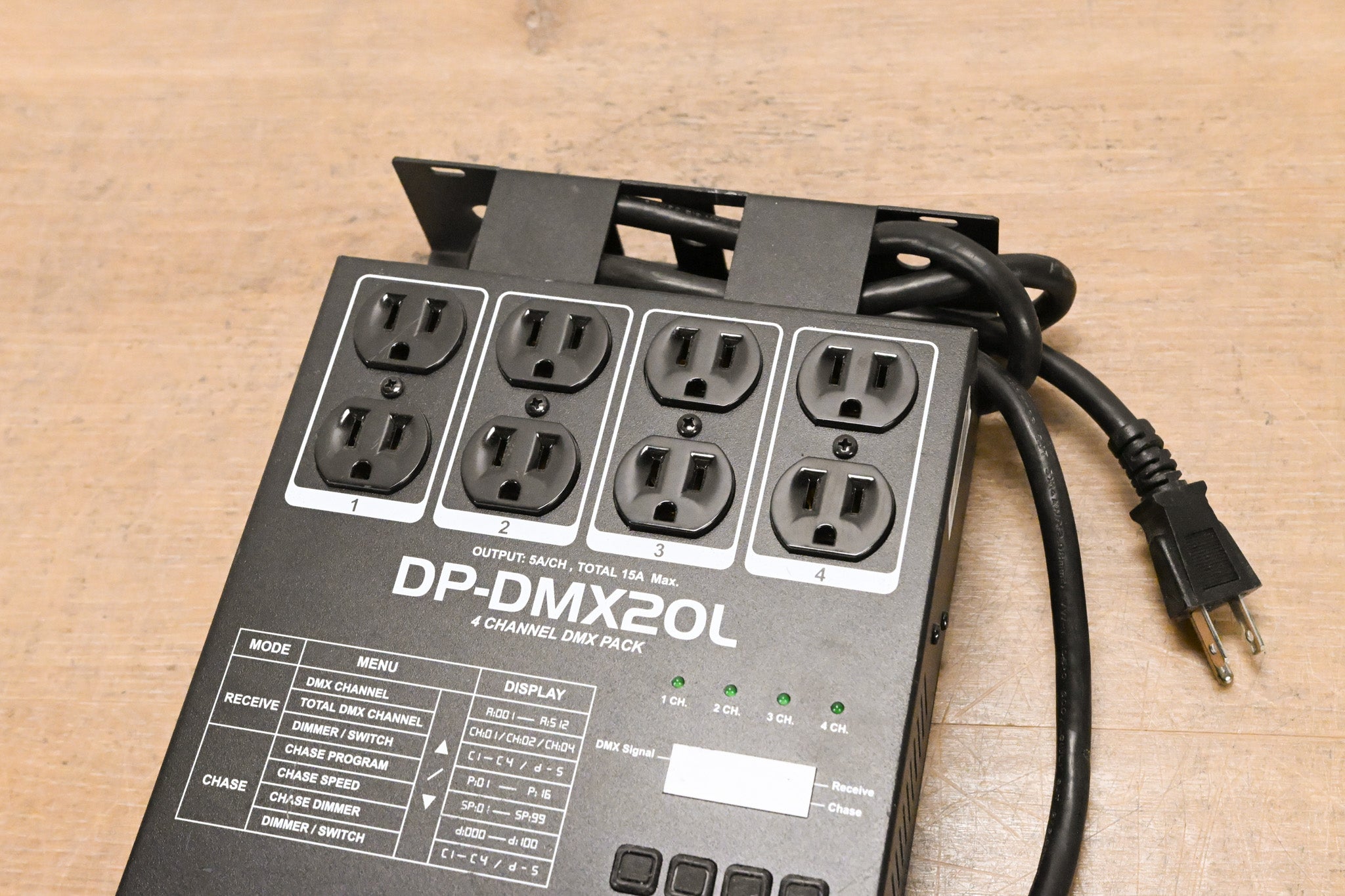 American DJ DP-DMX20L Four-Channel DMX Dimmer Pack
