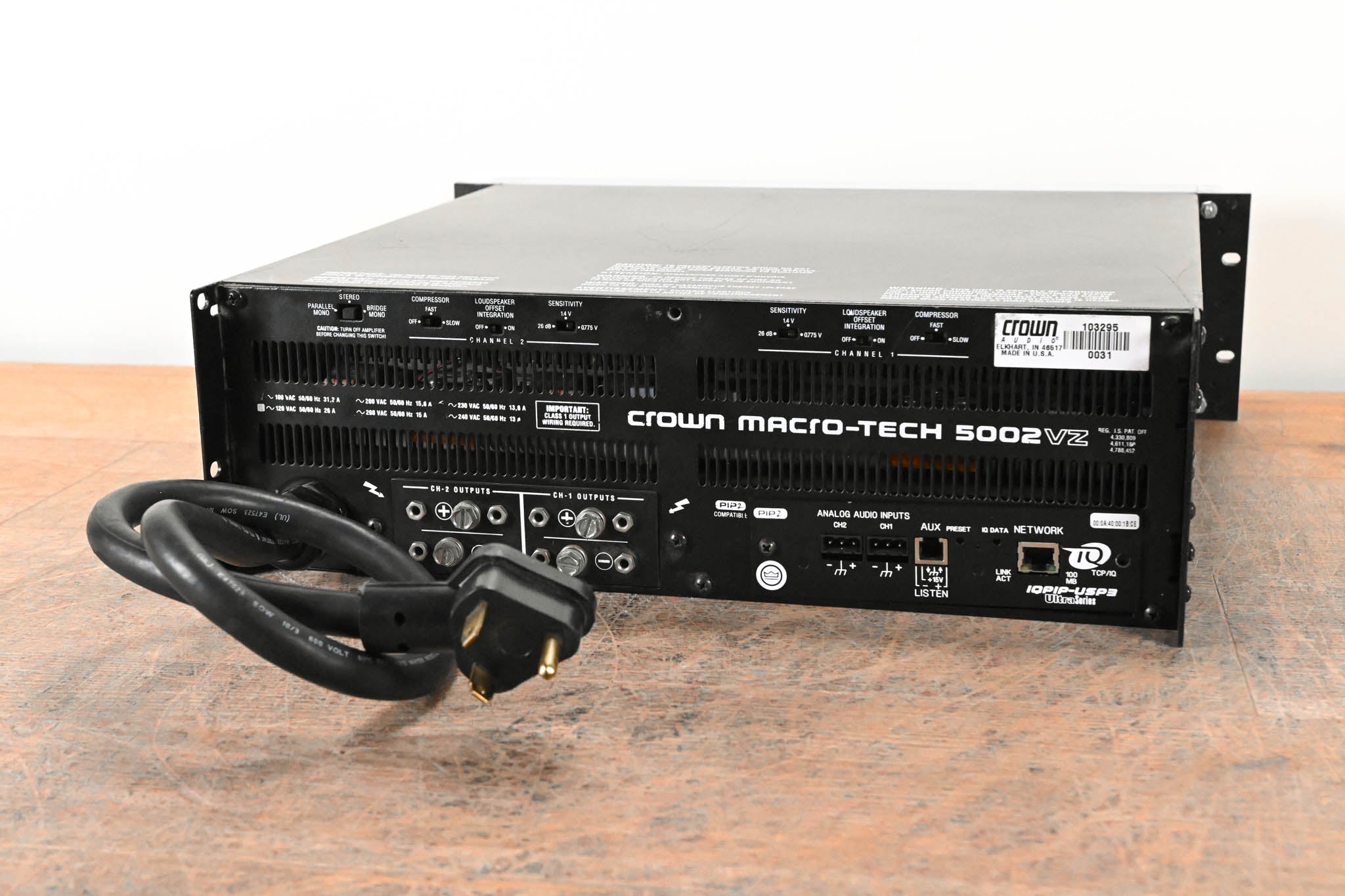 Crown Macro-Tech 5002VZ 2-Channel Power Amplifier