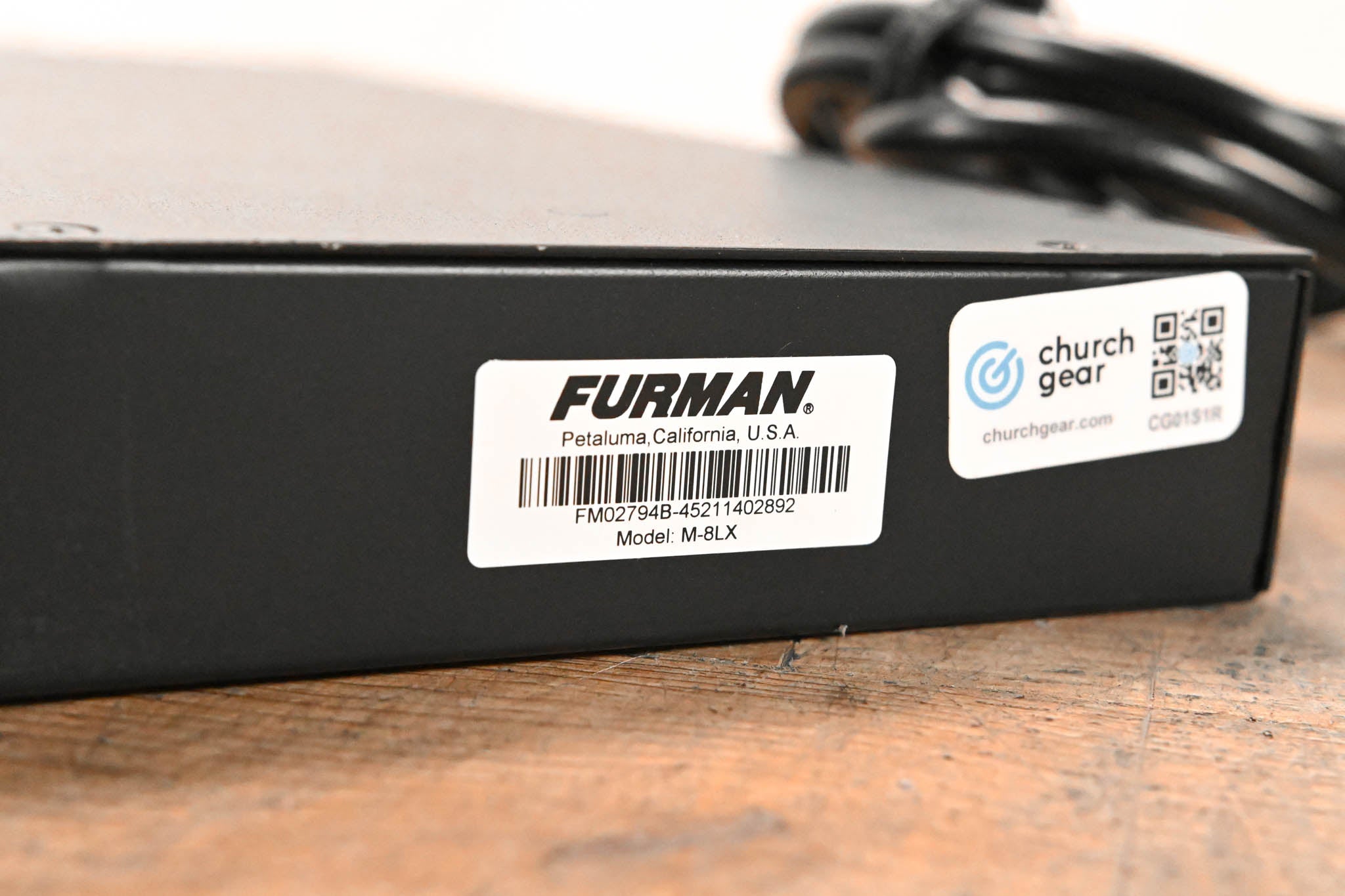 Furman M-8Lx 15A Merit Series Power Conditioner with Lights