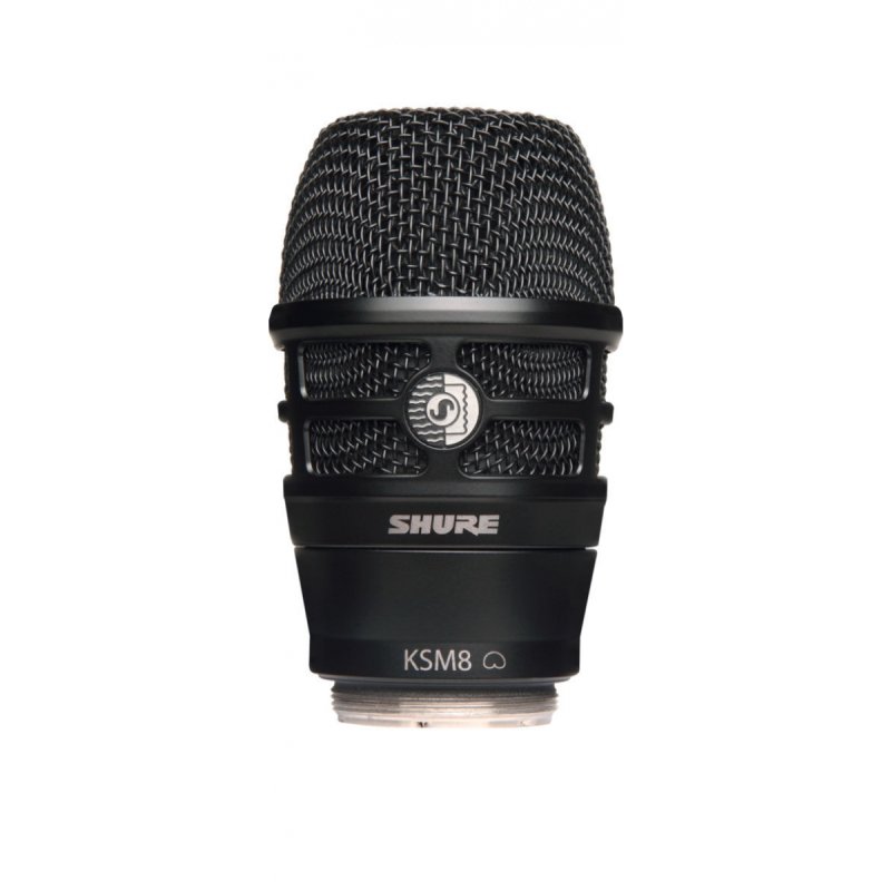 Black KSM8 Wireless capsule for Shure Transmitters