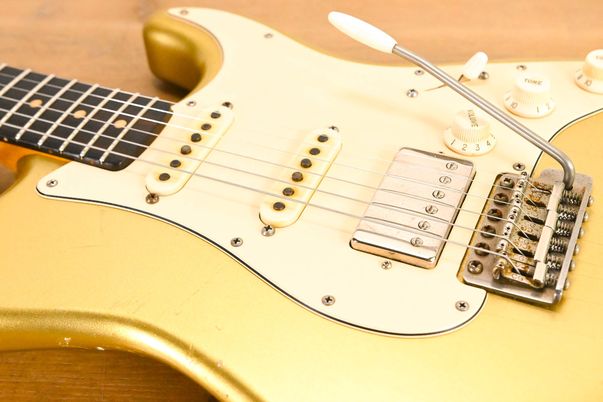 TMG Dover Custom S-Style HSS - Aged Aztec Gold