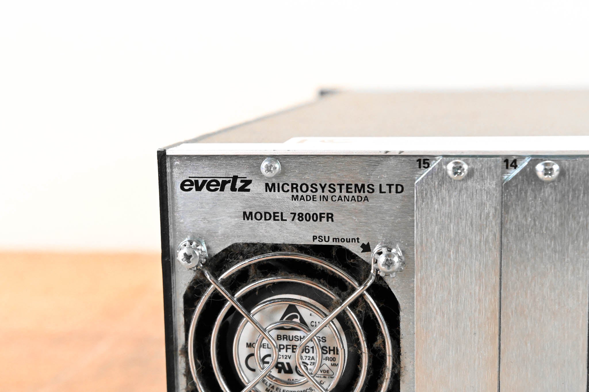 Evertz 7800FR 3RU Rackmount MultiFrame with Cards