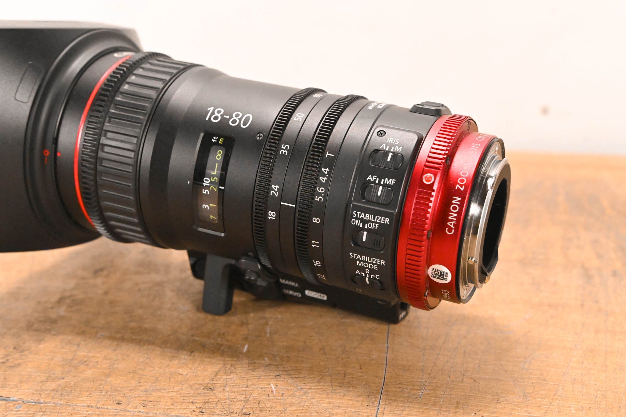 Canon CN-E 18-80mm T4.4 Compact-Servo Cine Zoom Lens (EF Mount)