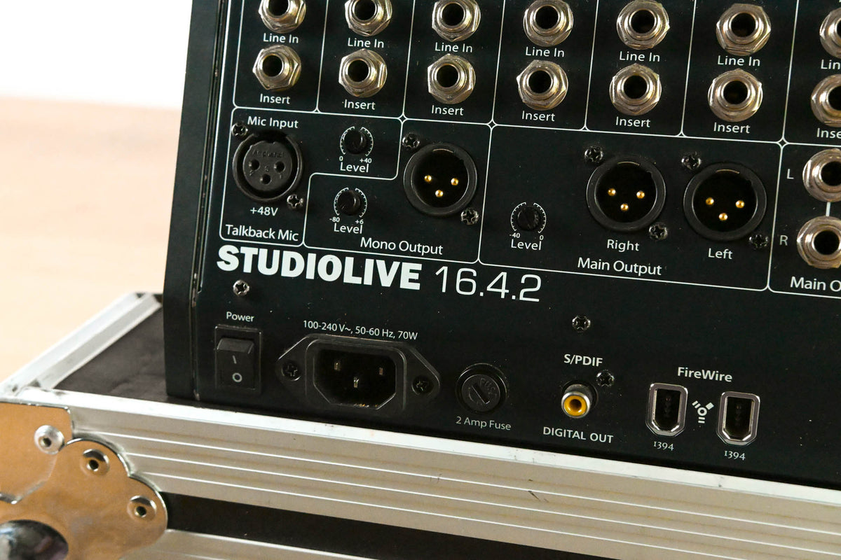 PreSonus StudioLive 16.4.2 16-Channel Digital Audio Mixer w/ Road Case