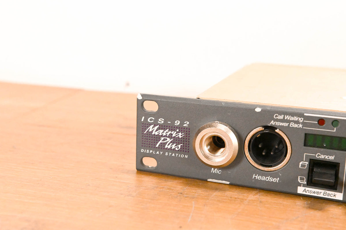 Clear-Com ICS-92 Matrix Plus Intercom Display Station (NO POWER SUPPLY)