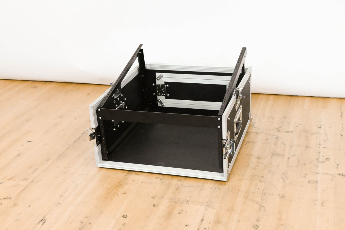 Seismic Audio 4 Space Rack Case with Slant Mixer Top