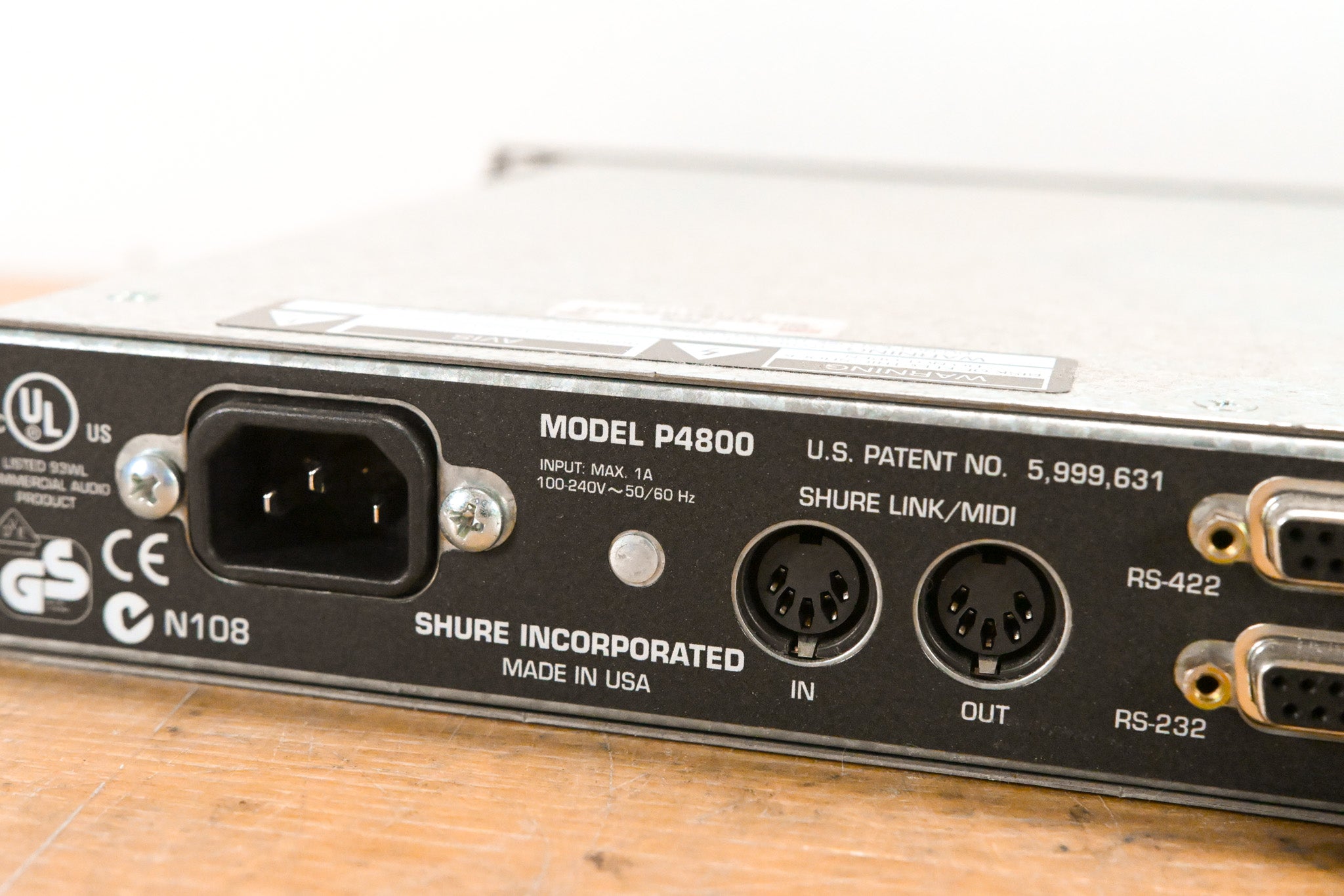 Shure P4800 4x8 Digital Signal Processor
