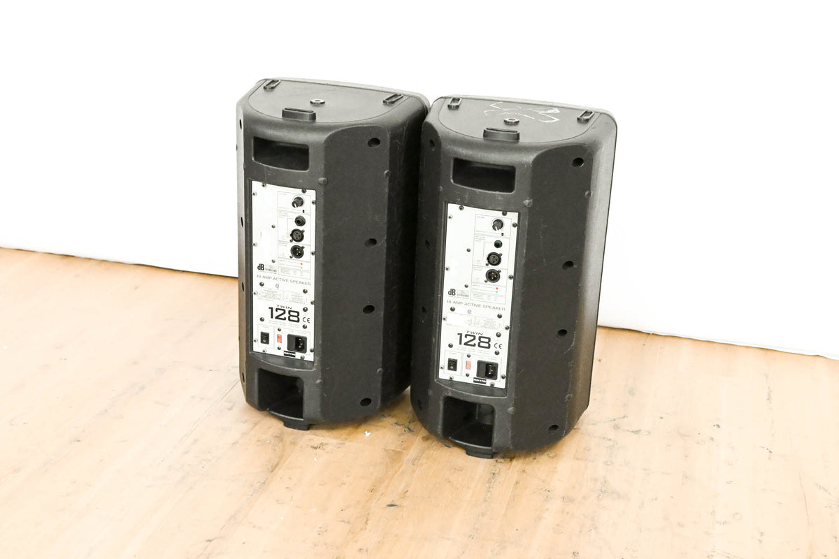 dBTechnologies Twin 128 Active 2-Way Stage Monitor (PAIR)