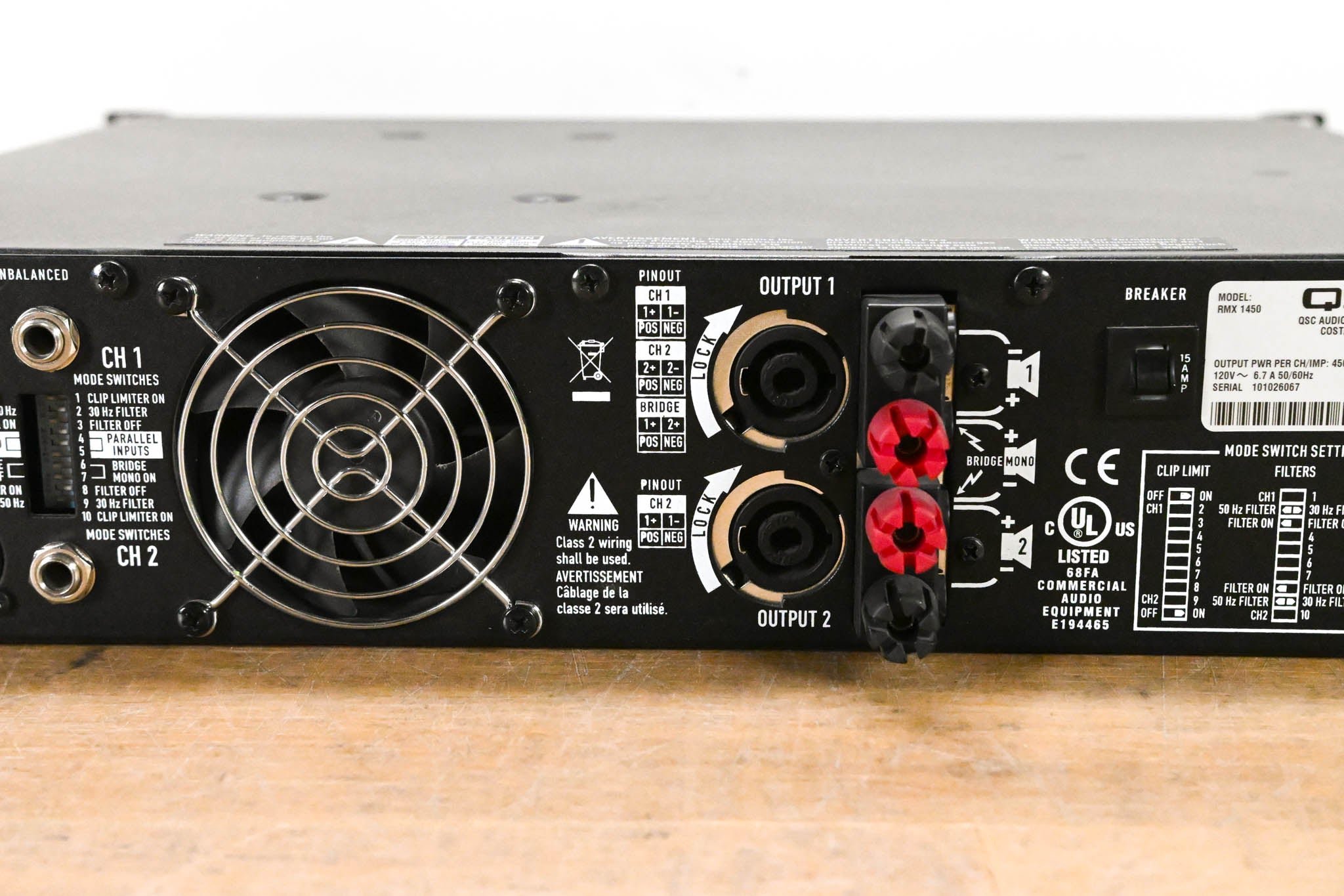 QSC RMX1450 2-Channel Power Amplifier