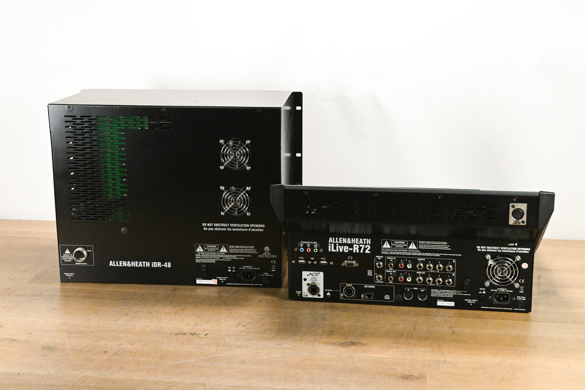 Allen & Heath iLive-R72 Mixing Surface with iDR-48 Fixed Format MixRack