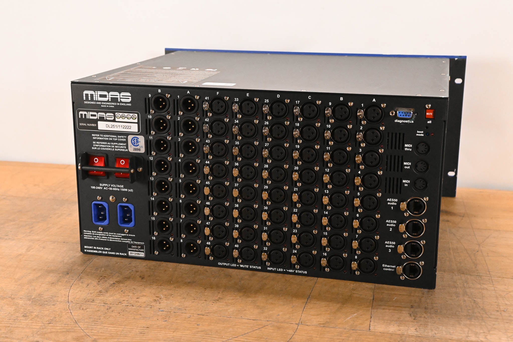 Midas DL251 PRO Series 48-input / 16-output Stage Box