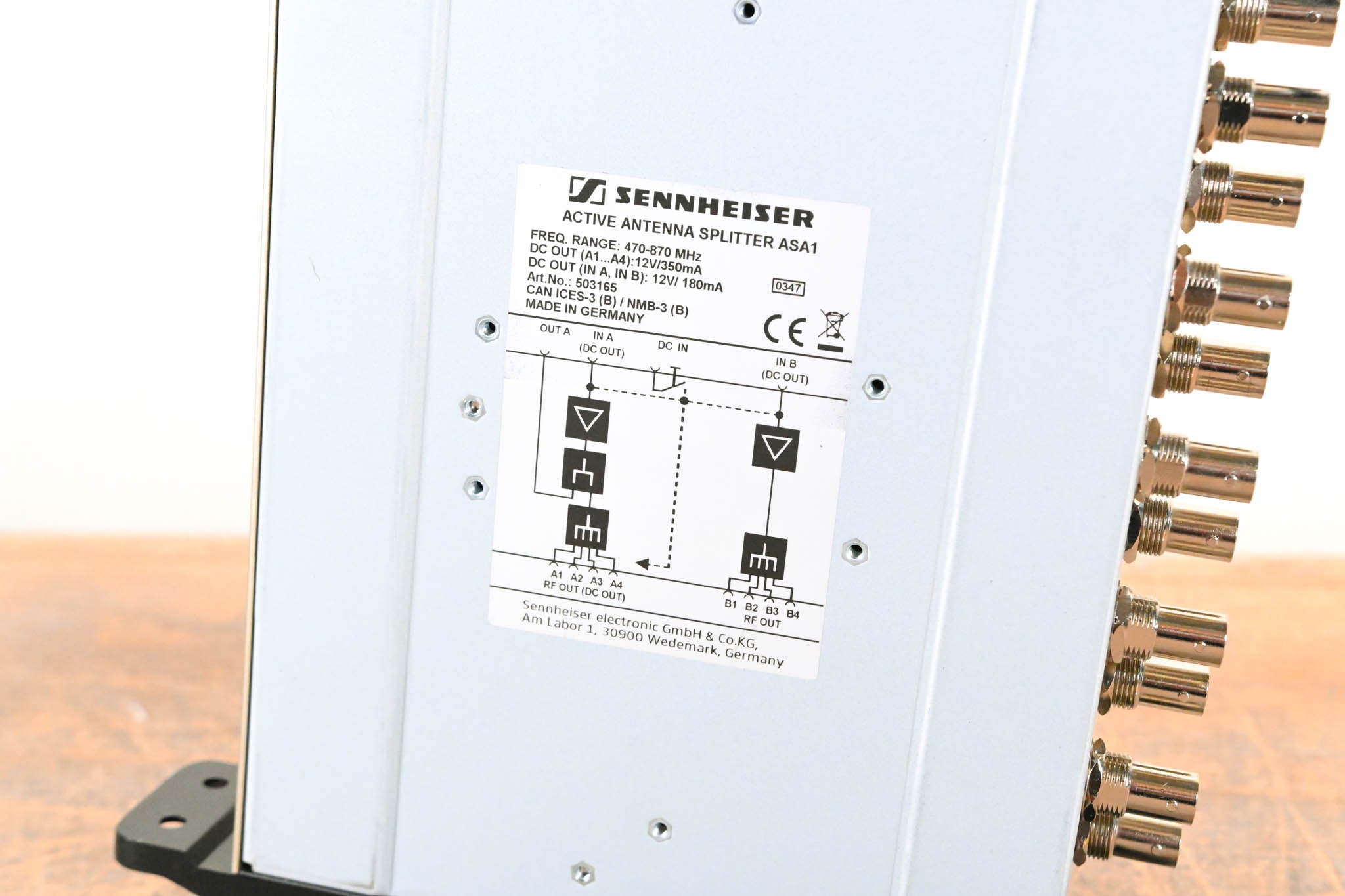 Sennheiser ASA 1 Active Antenna Splitter - 500-870 MHz (NO POWER SUPPLY)