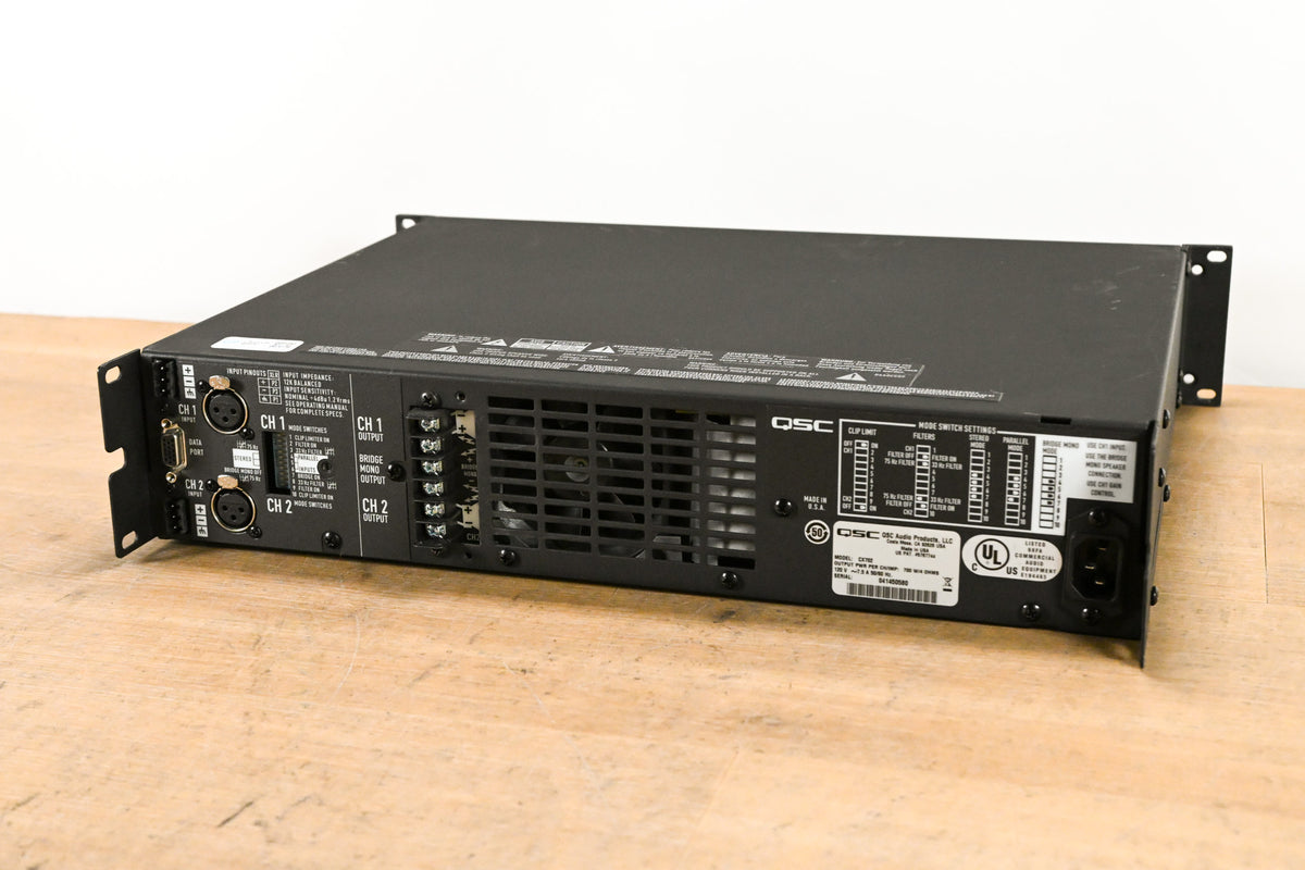 QSC CX702 2-Channel 700W Power Amplifier