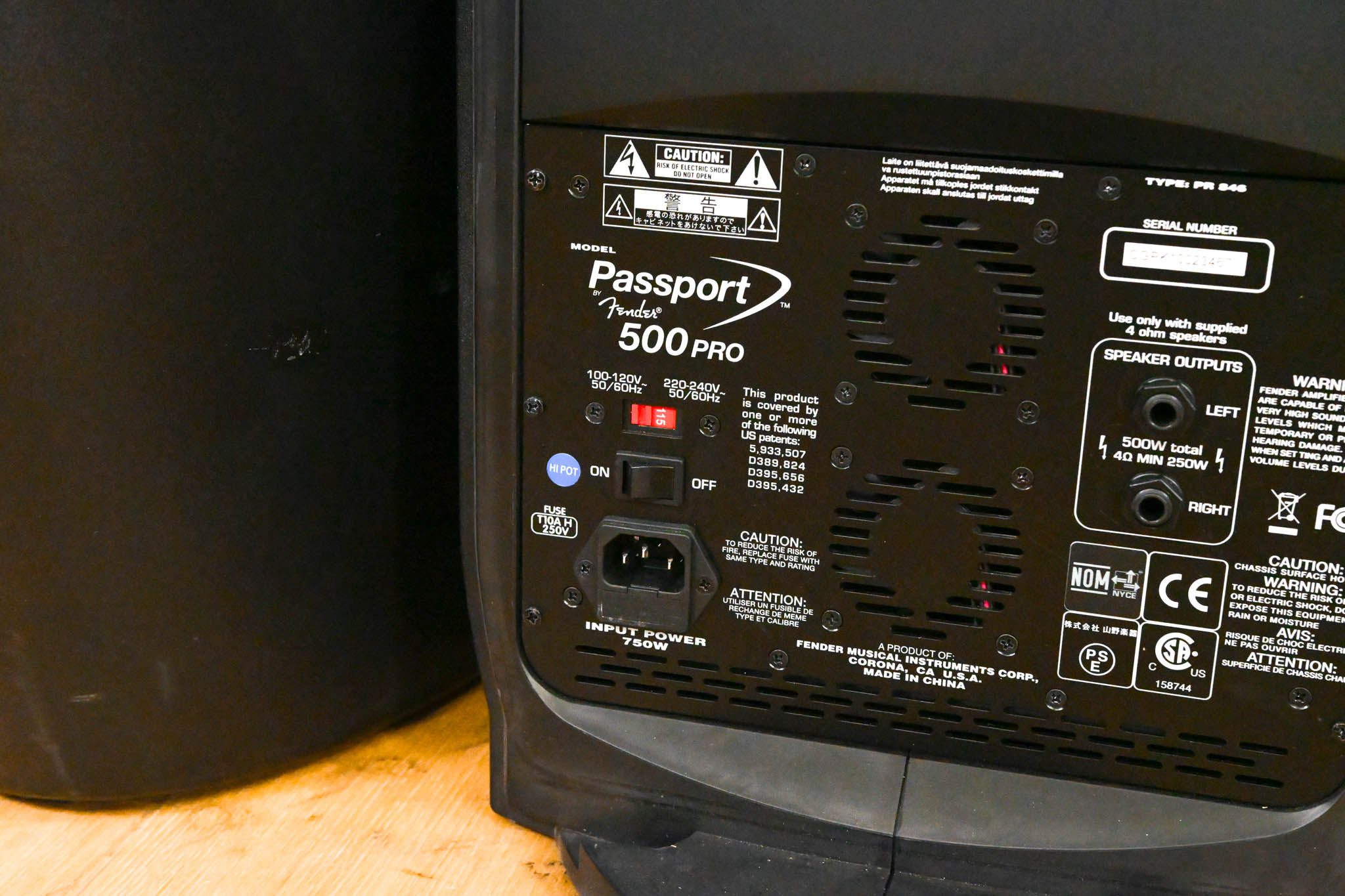 Fender Passport 500 Pro 500W 8-Channel Portable PA System