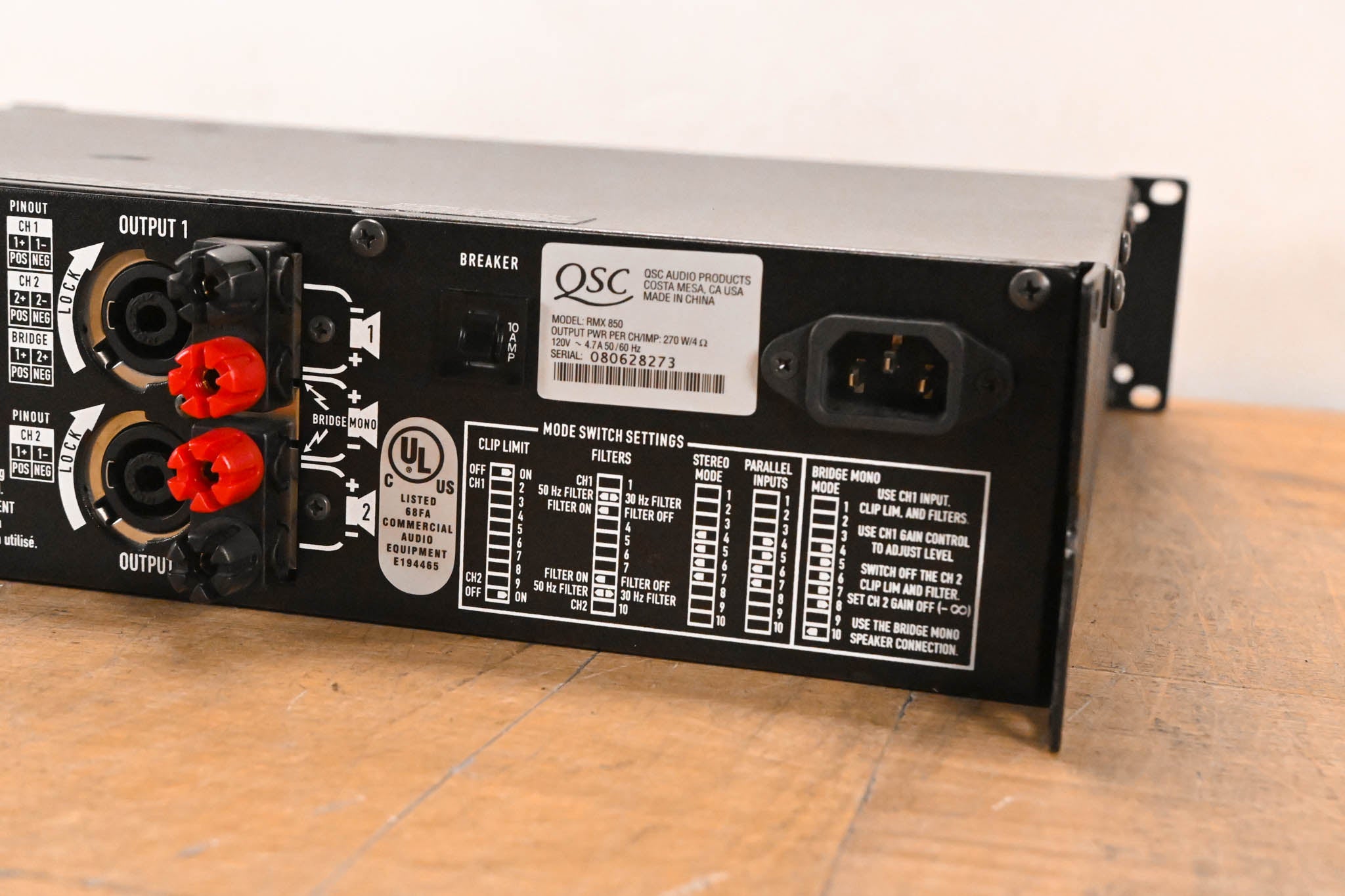 QSC RMX850 2-Channel Power Amplifier