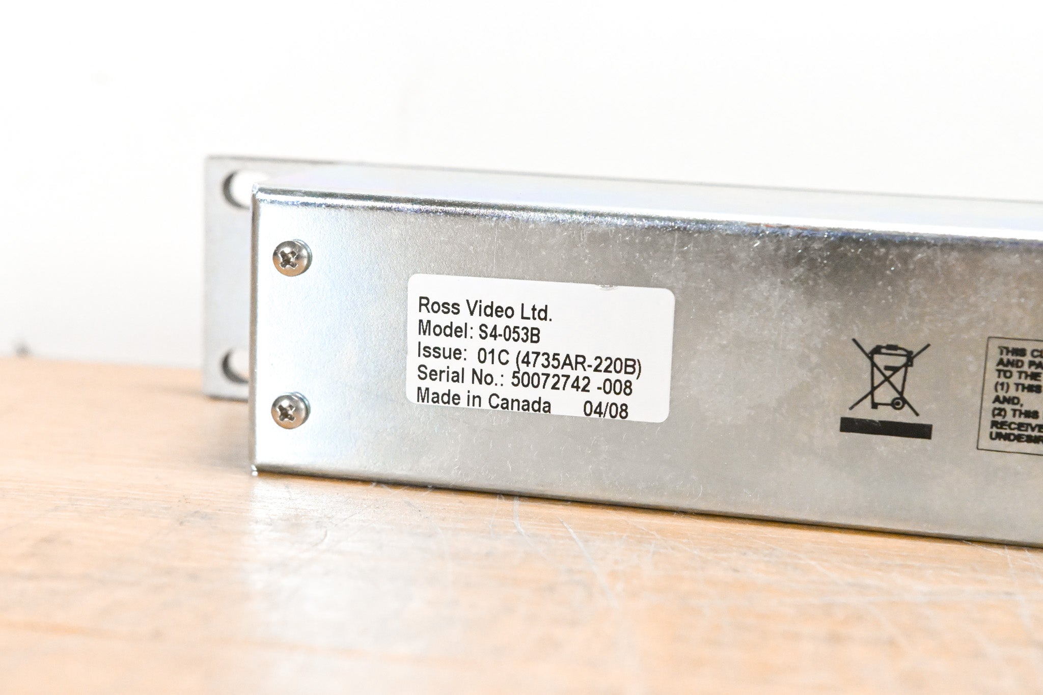 Ross S4-053B 47-Button Auxiliary Control Panel (NO POWER SUPPLY)