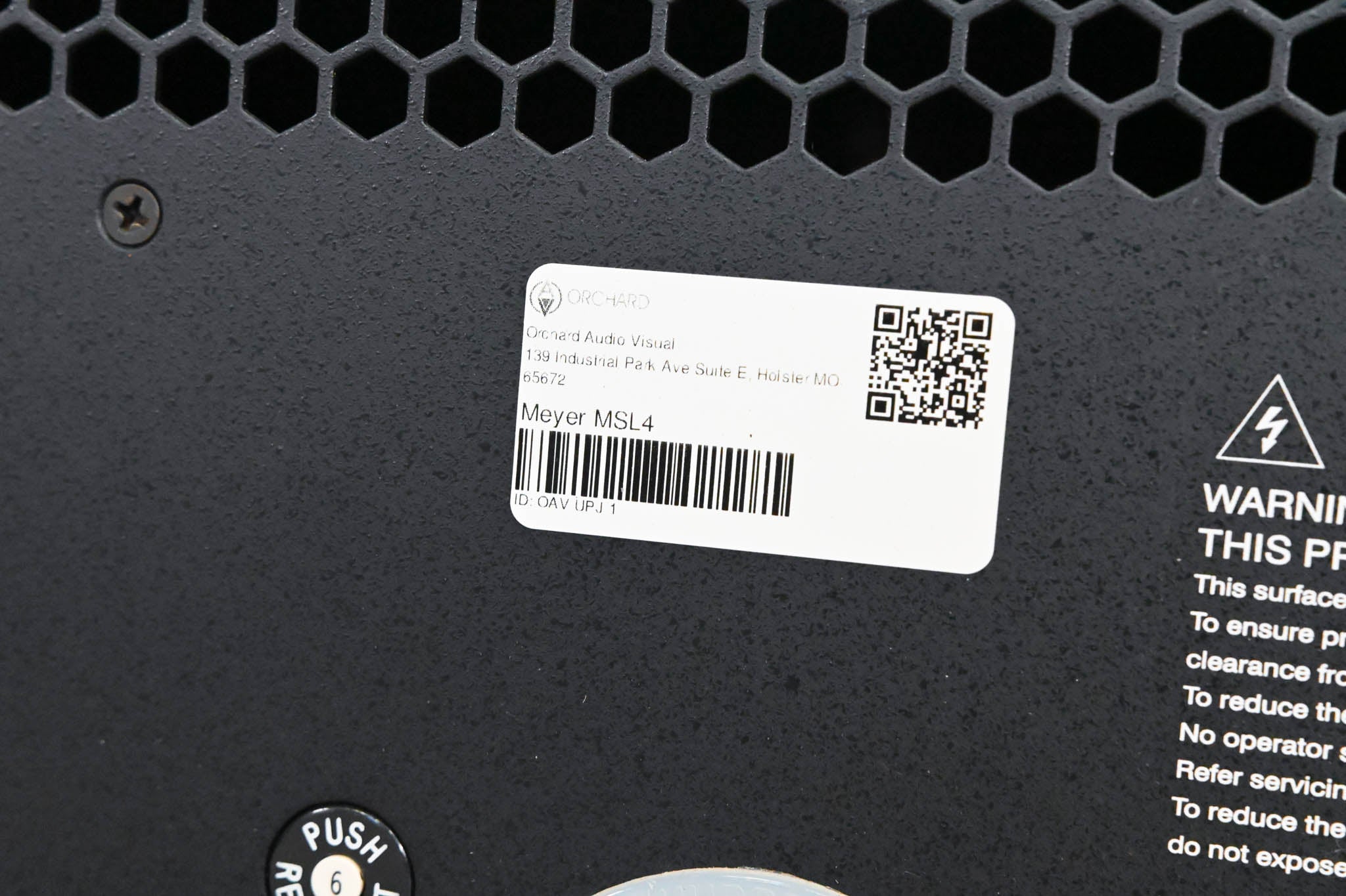 Meyer Sound MSL-4 Self-Powered Reinforcement Speaker (PAIR) w/ Wheels