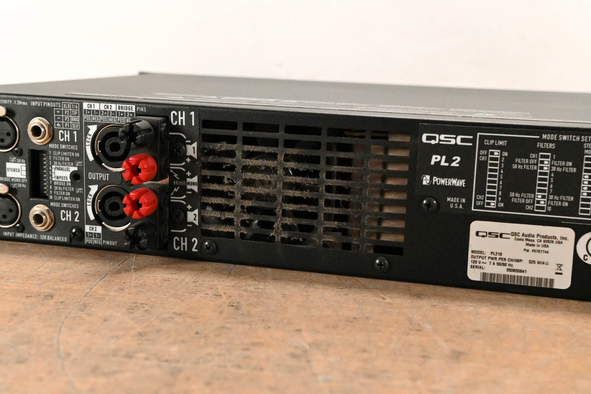 QSC PowerLight 2 PL218 2-Channel Power Amplifier