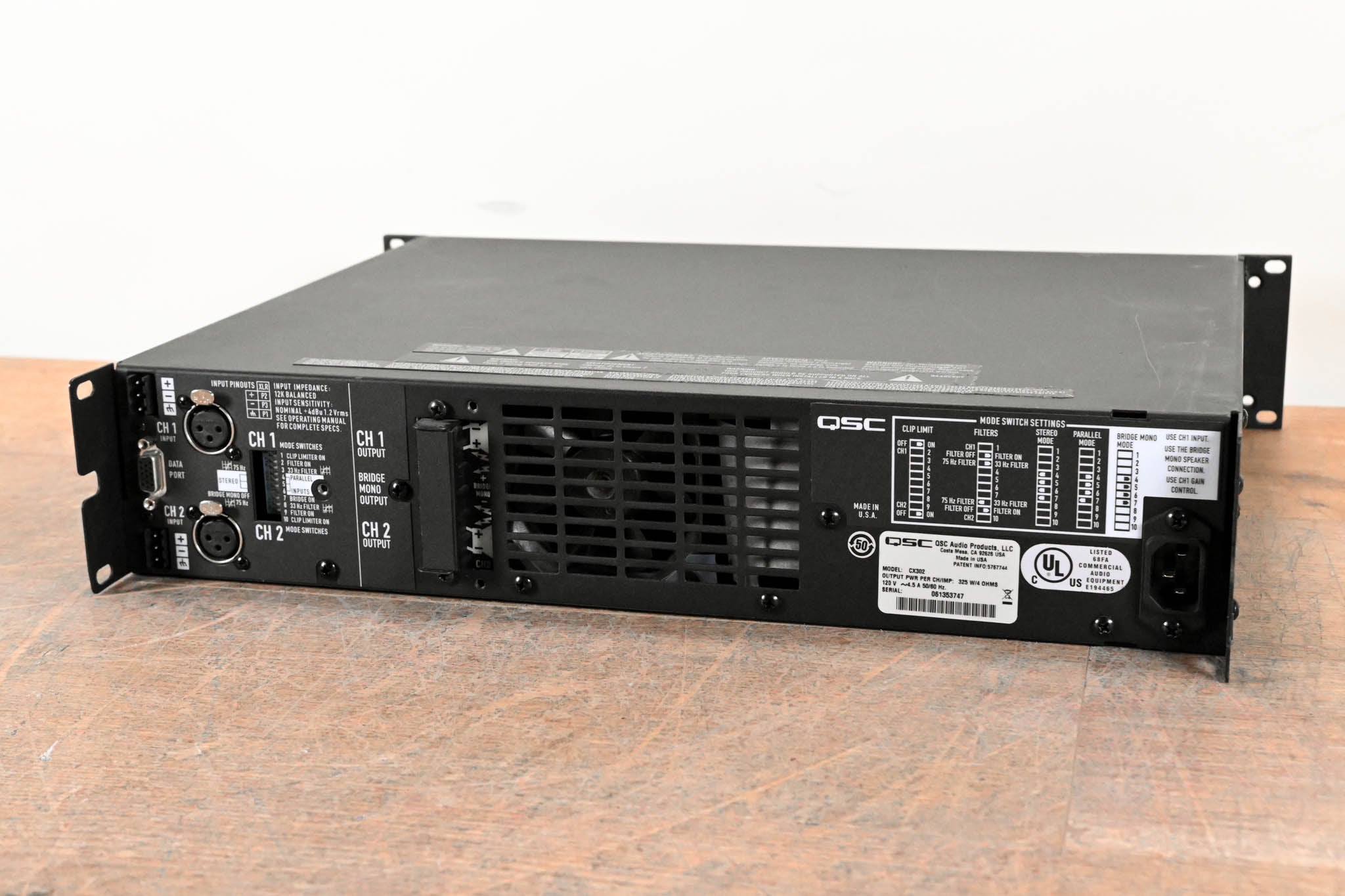 QSC CX302 2-Channel Power Amplifier