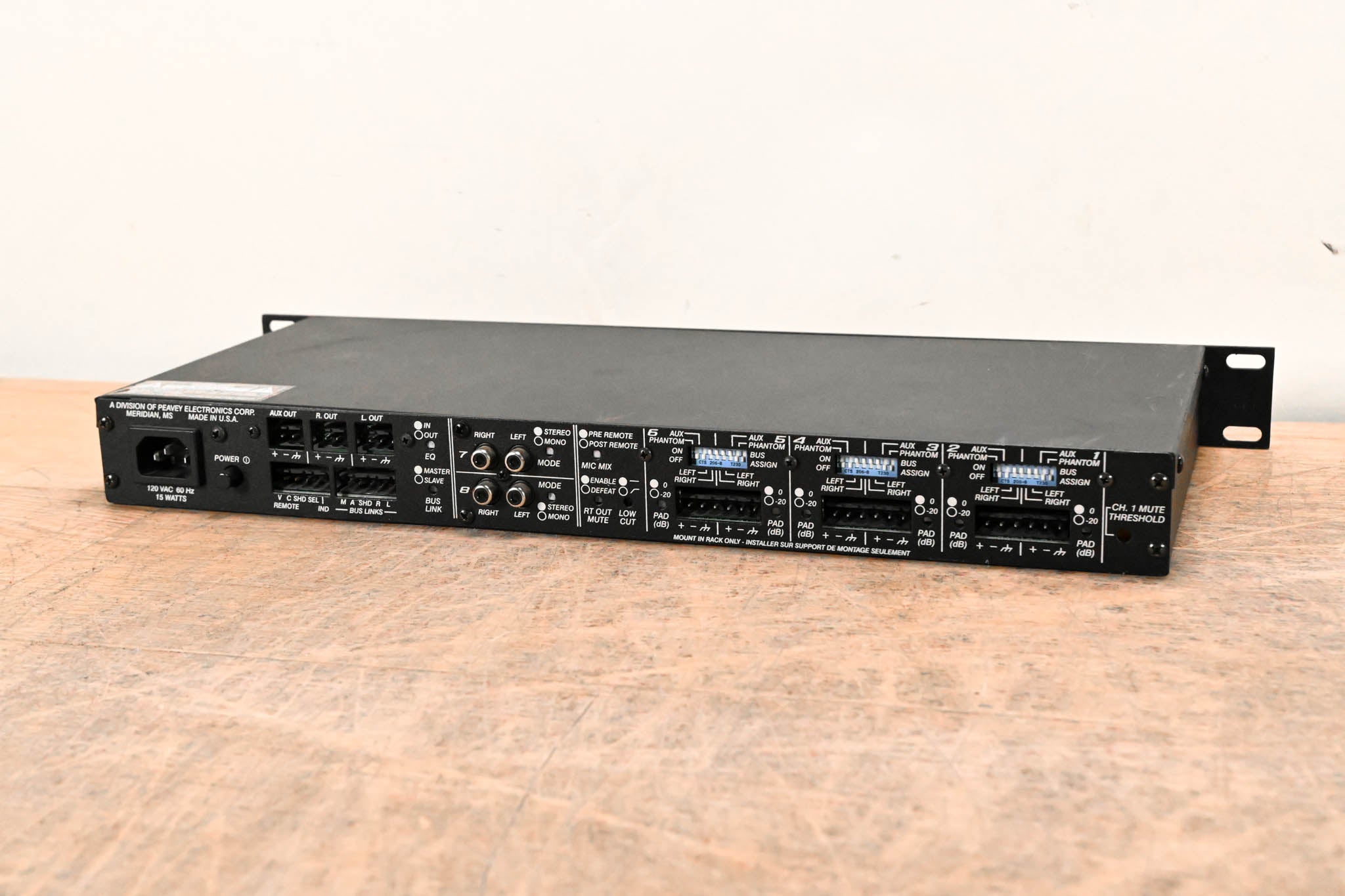 Architectural Acoustics SMR821a Stereo Mic/Line Program Audio Mixer