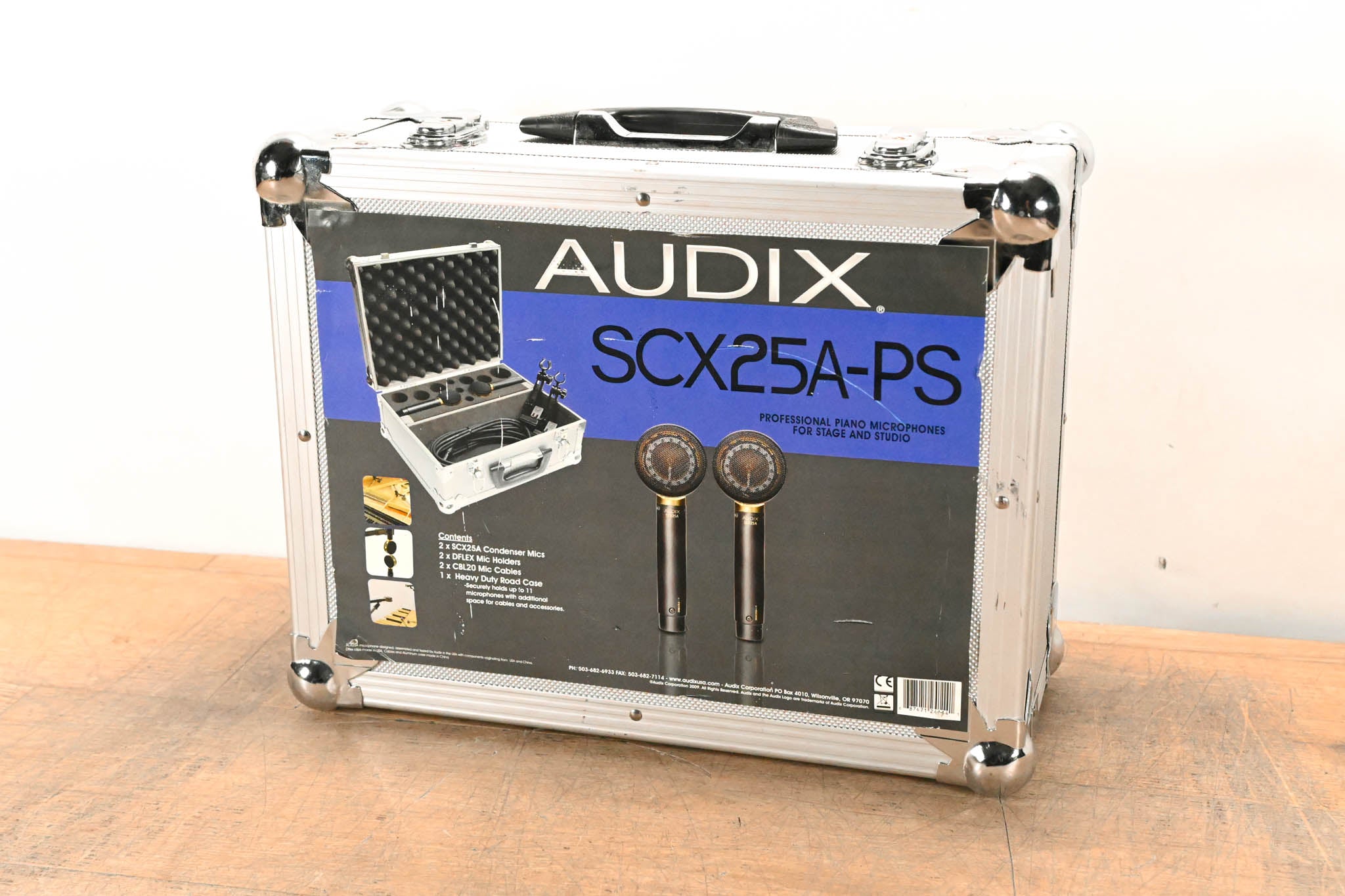 Audix SCX25A-PS Large Diaphragm Cardioid Condenser Microphone (PAIR)