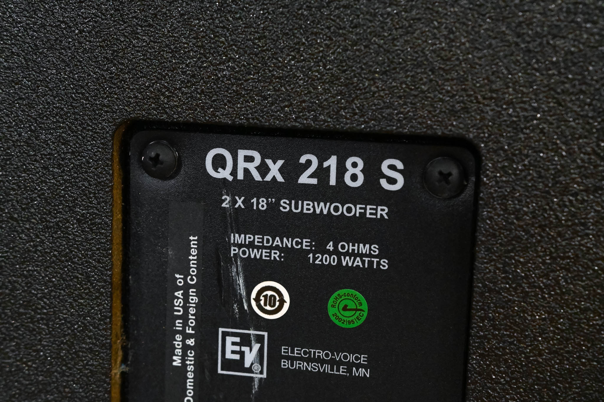 Electro-Voice (EV) QRx 218S Compact Dual 18 Electro-Voice (EV) QRx 218S Compact Dual 18