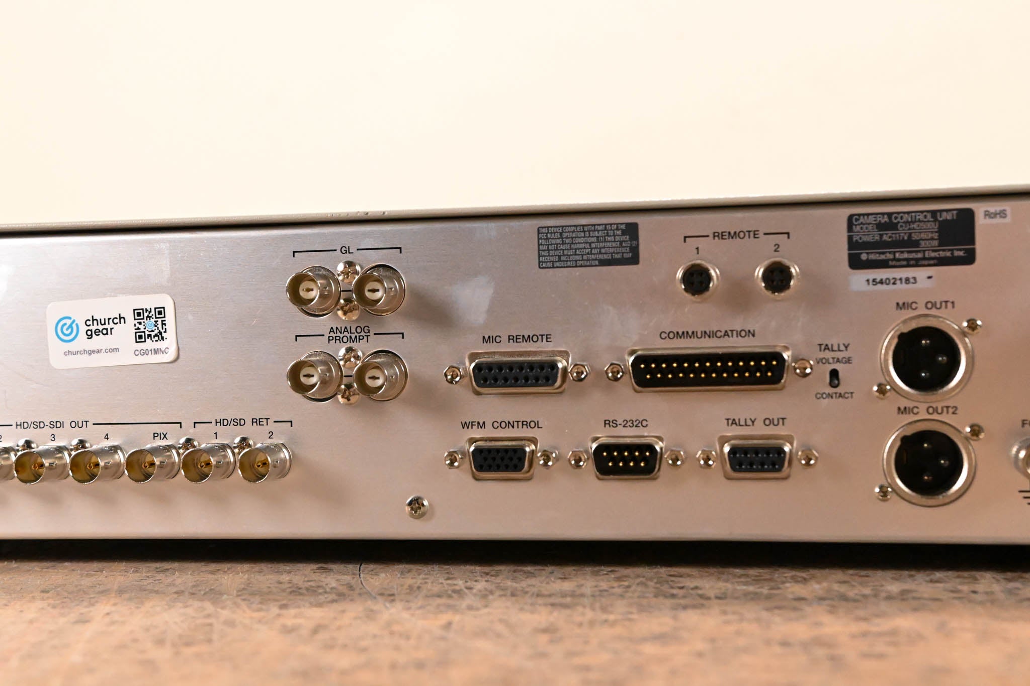 Hitachi CU-HD500 Fiber Optic Camera Control Unit