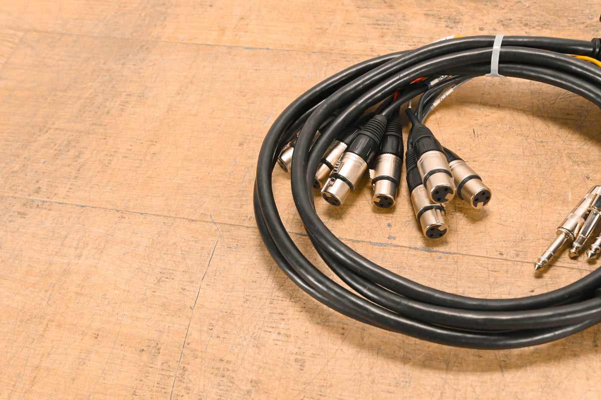 Unbranded DB25 Male to (8x)XLRF and (8x)TRS Cable - 10ft