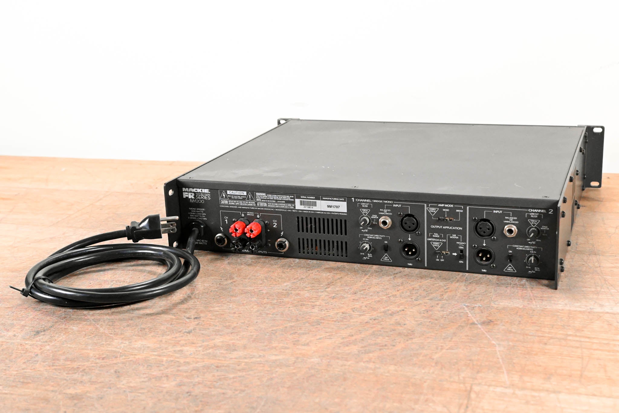 Mackie M-1200 FR Series 2-Channel Power Amplifier