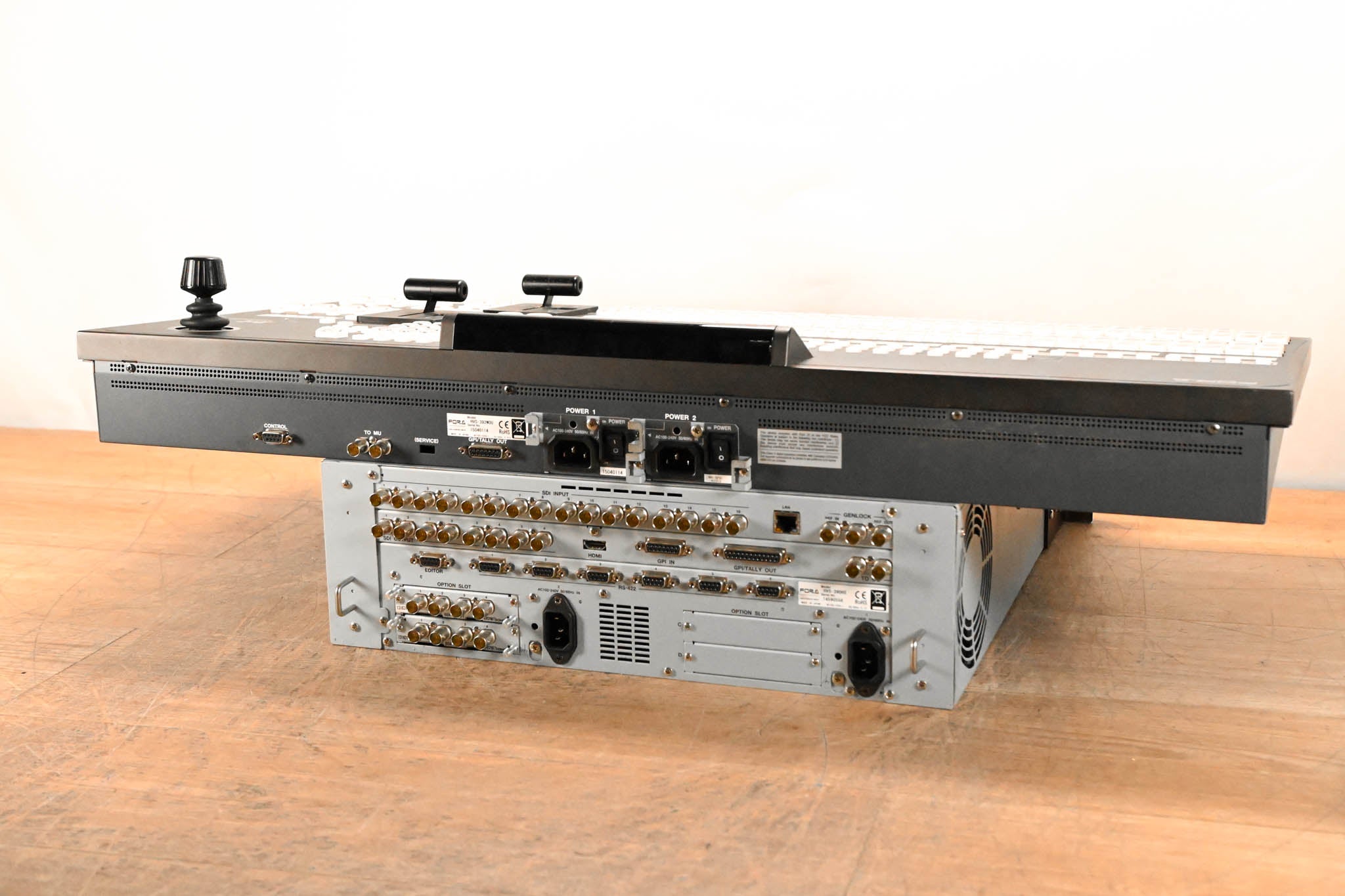 For.A HVS-390HS 2 M/E Video Switcher with HVS-392WOU Control Surface