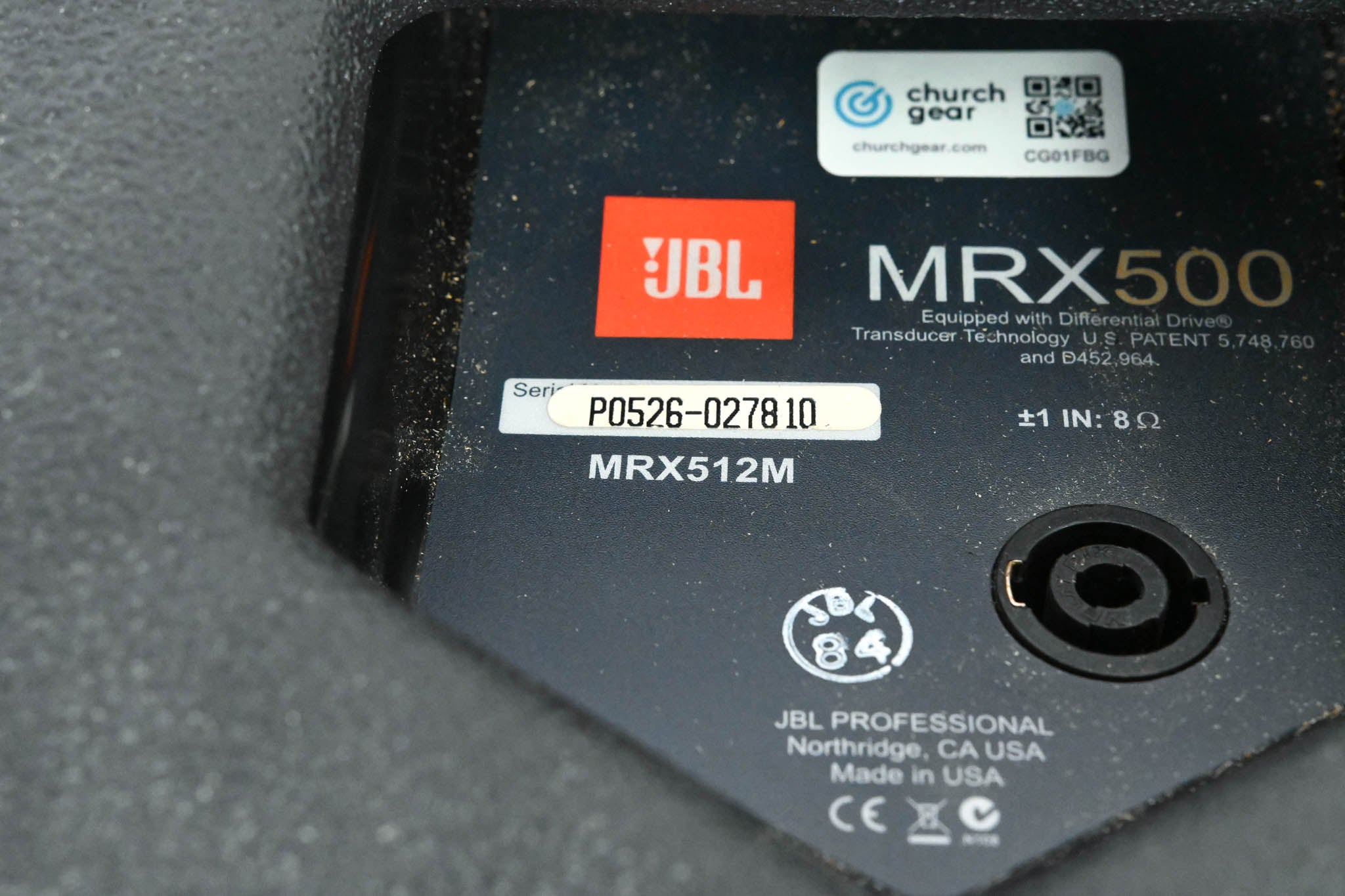 JBL MRX512M 12-inch Two-Way Passive Speaker / Stage Monitor