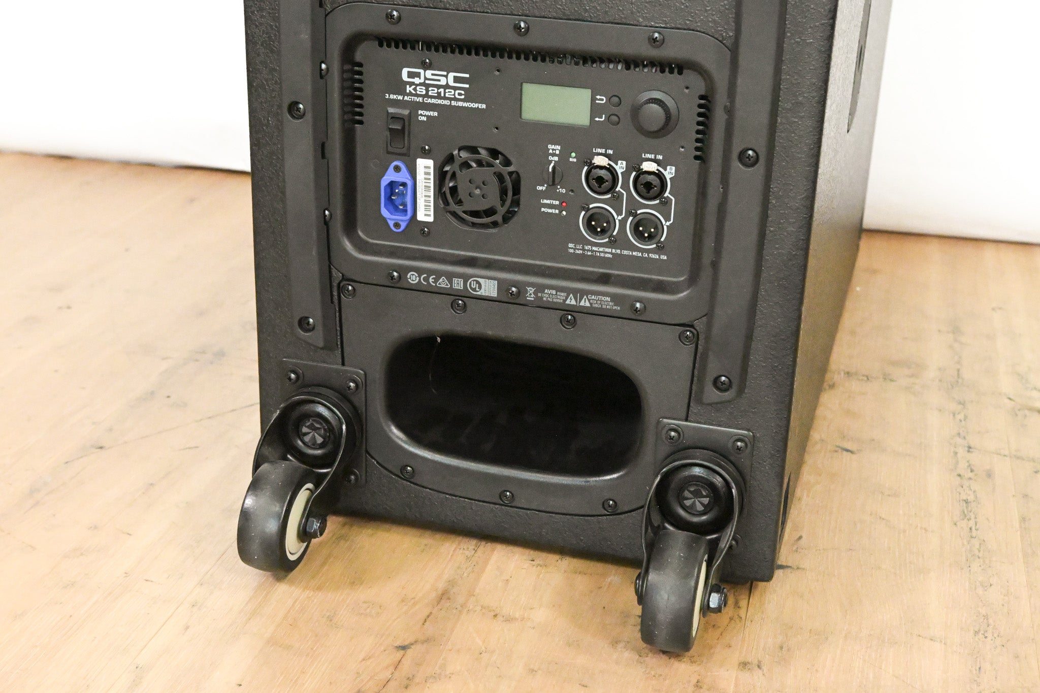 QSC KS212C Powered 3600W Dual 12-inch Cardioid Subwoofer