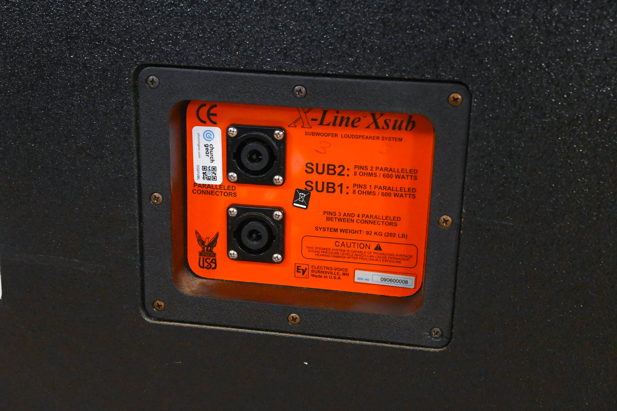 Electro-Voice (EV) Xsub Dual 18" 1200W Subwoofer