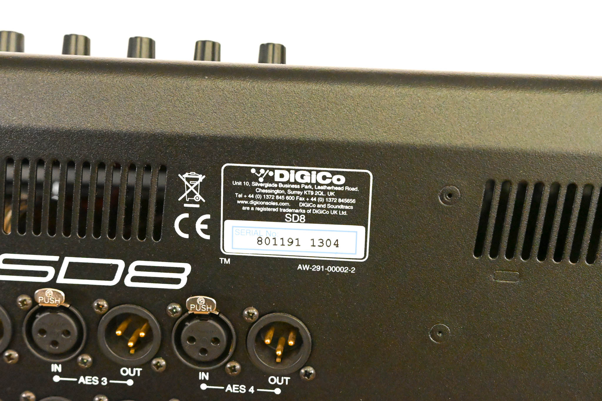 DiGiCo SD8 120-Channel Digital Mixing Console w/ ST Optical