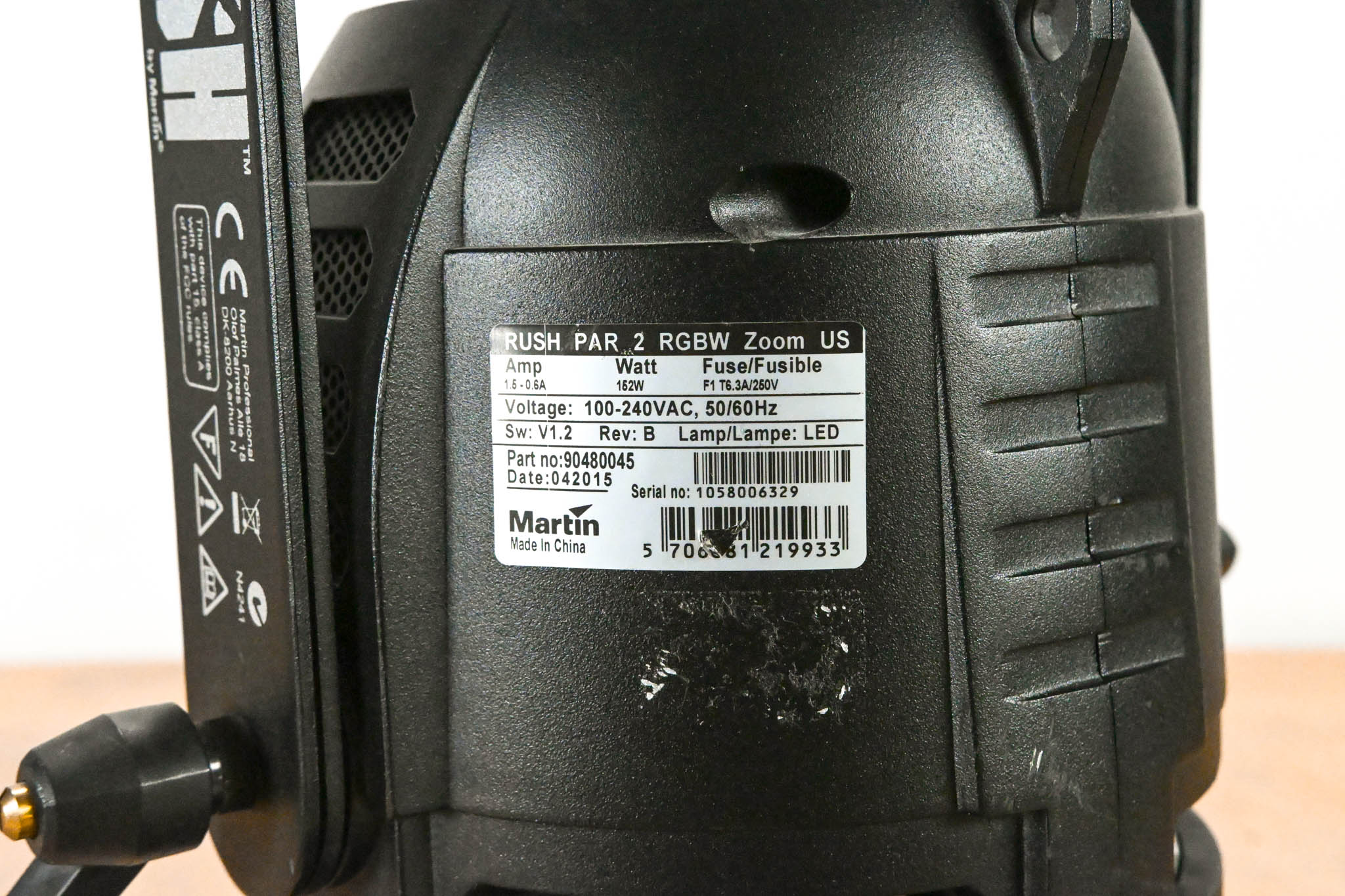 Martin Lighting RUSH PAR 2 RGBW Zoom US LED Par Can