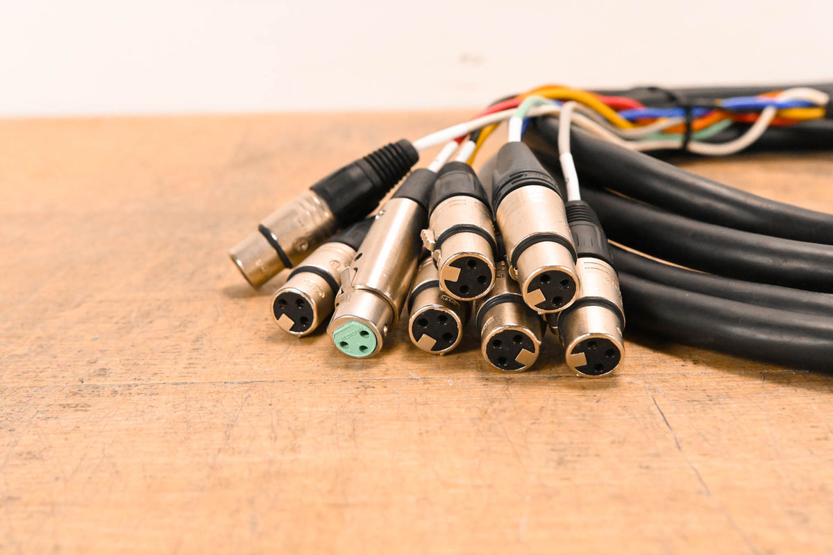 Unbranded DB25 Male to (8x)XLRF Cable - 12ft