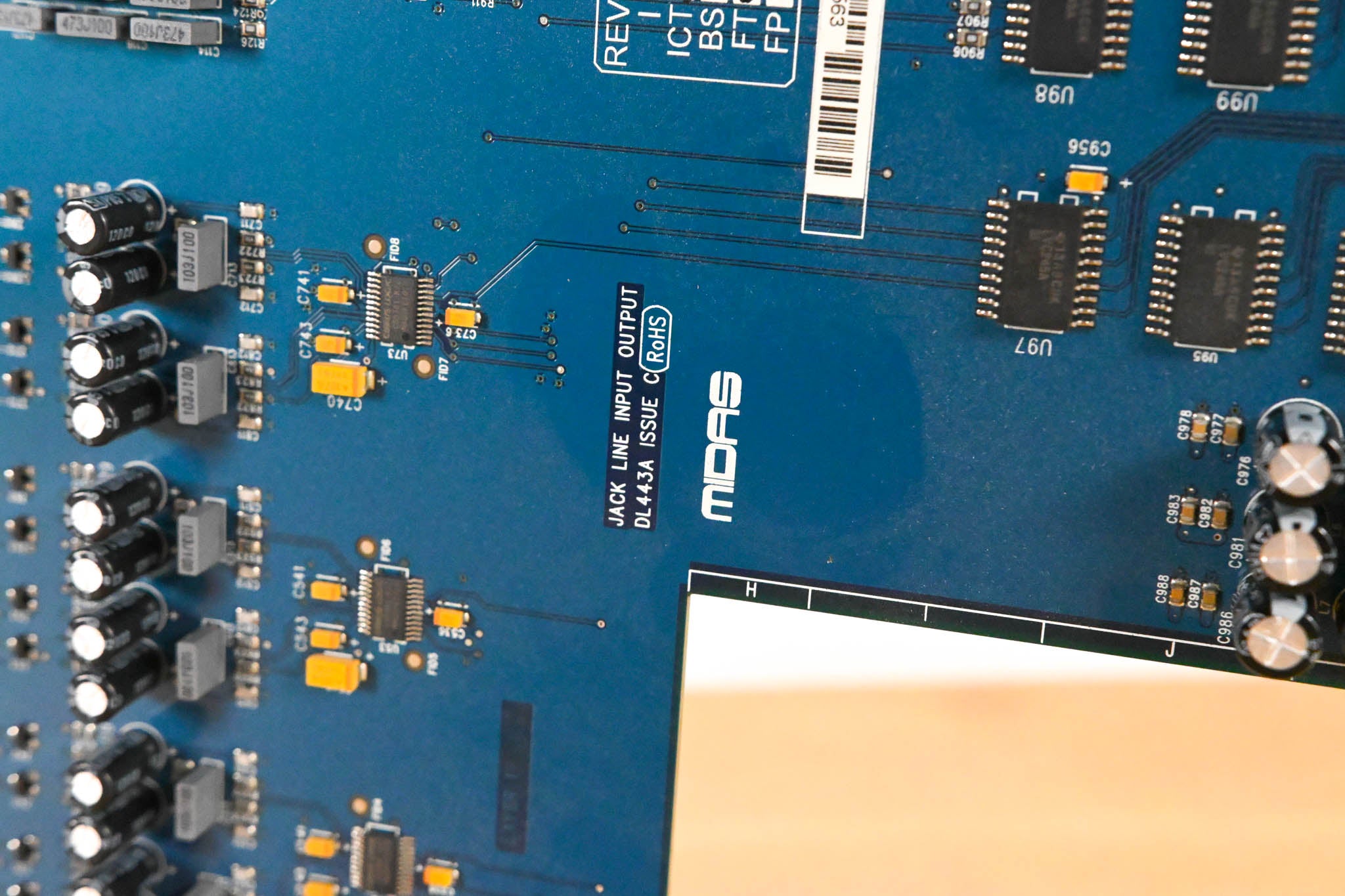 Midas DL443 Analog 8 Input, 8 Output Card with 1/4" TRS Connectors