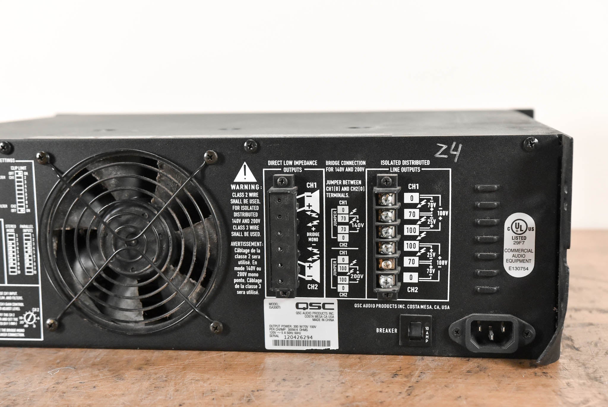 QSC ISA300Ti Two-Channel Power Amplifier