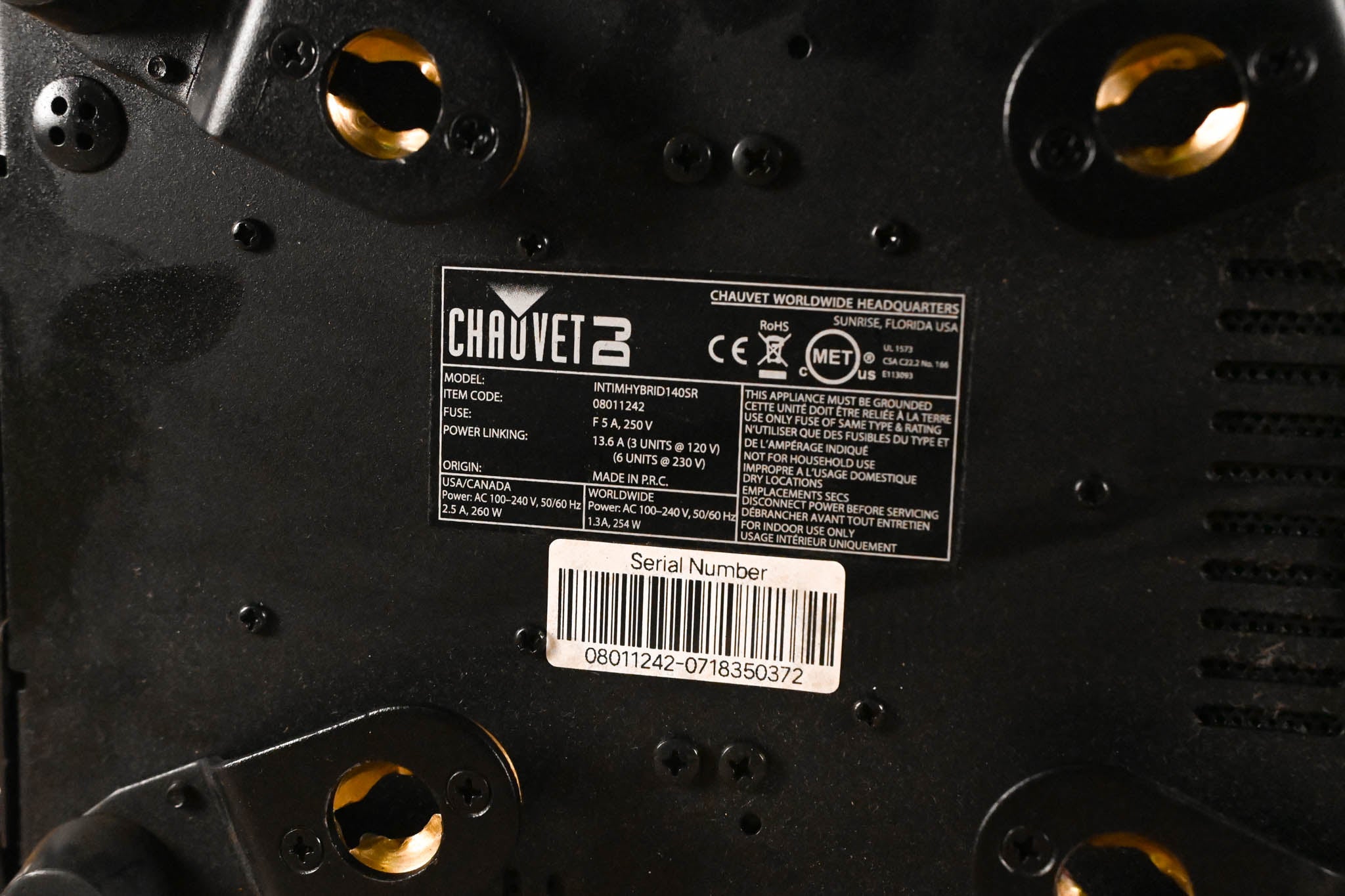 Chauvet Intimidator Hybrid 140SR Moving Head Lighting Fixture