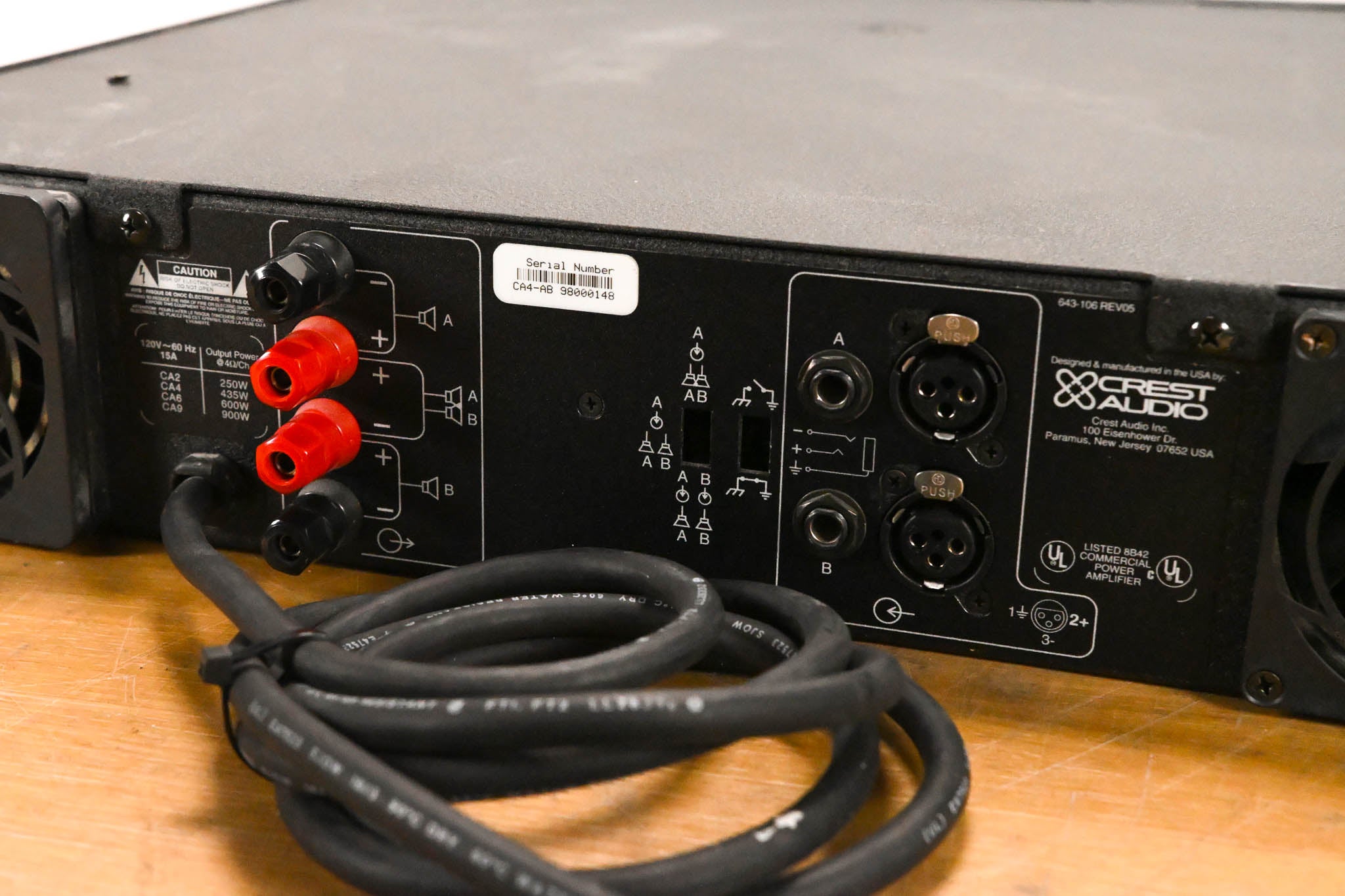 Crest Audio CA4 2-Channel Power Amplifier CG01YXQ