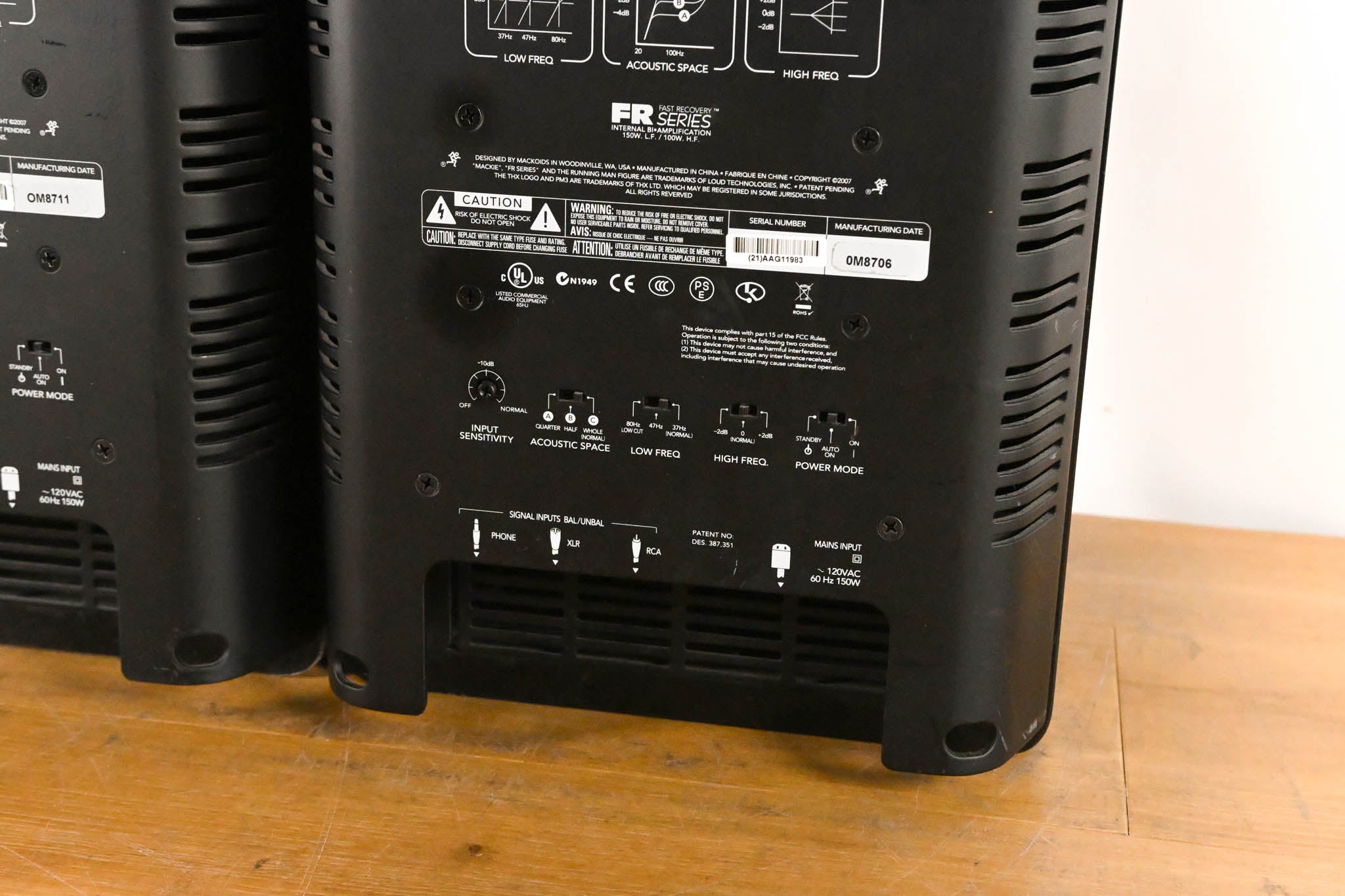 Mackie HR824 MK2 8" 2 Way Active Studio Monitor (PAIR)