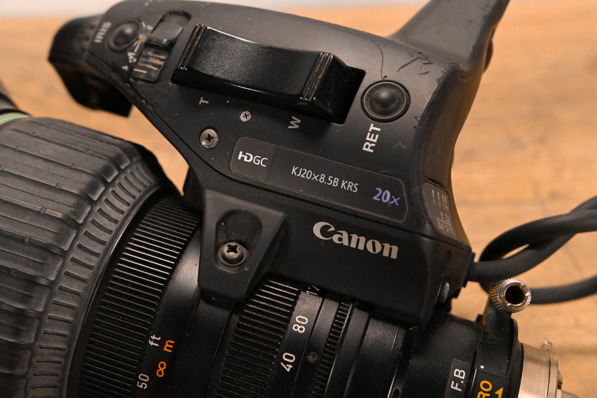 Canon KJ20x8.5B KRS HDgc 20x 2/3" ENG High Definition Telephoto Lens