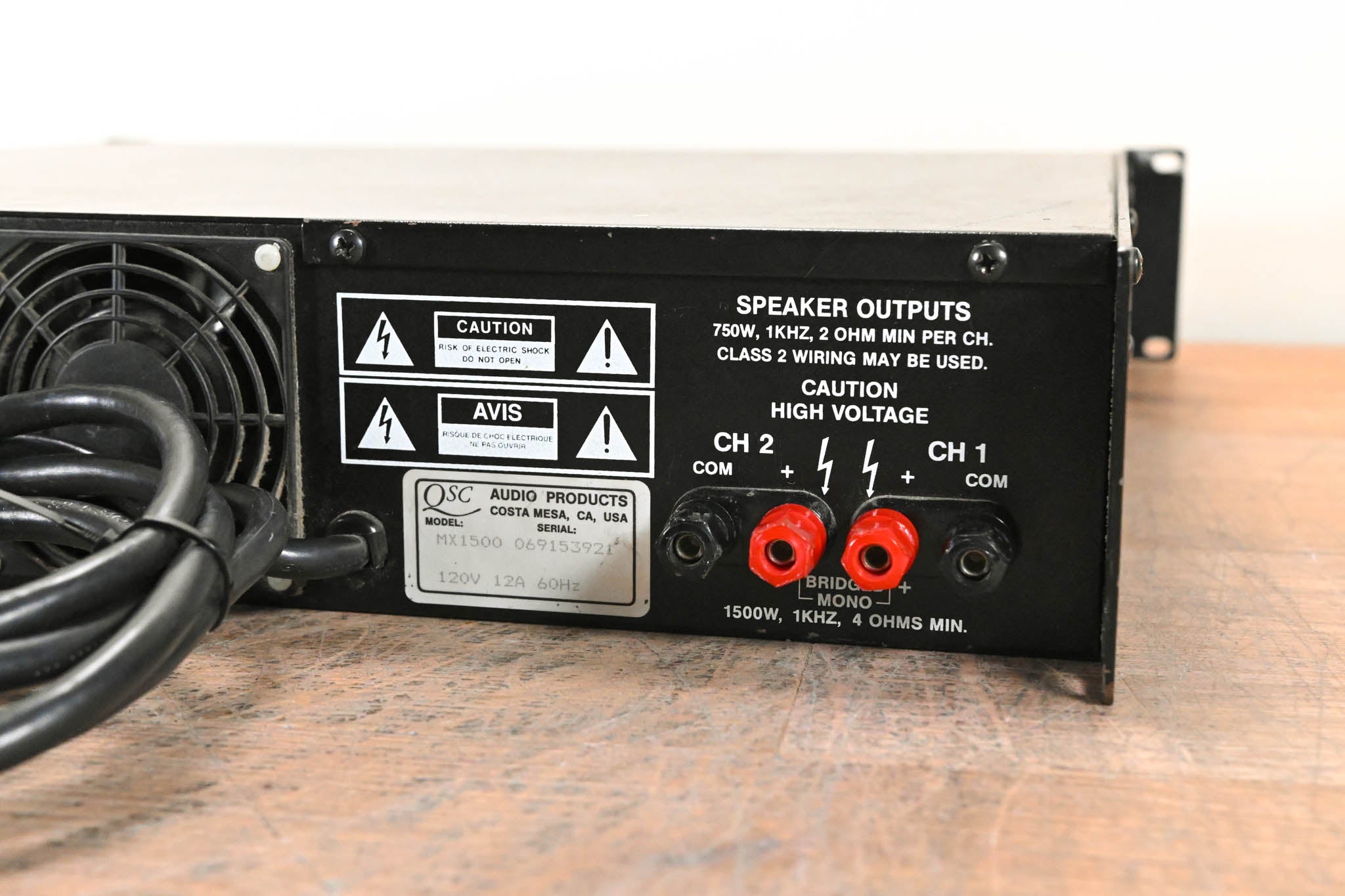 QSC MX 1500 2-Channel Power Amplifier