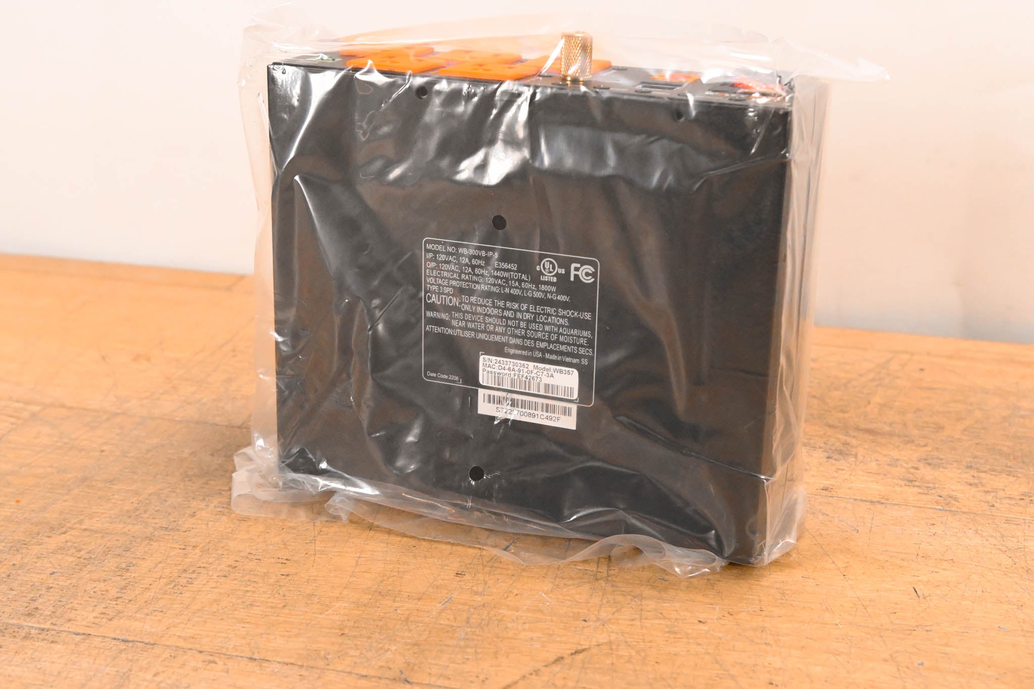 WattBox WB-300VB-IP-5 IP Power Conditioner WB357 - 5 Outlets