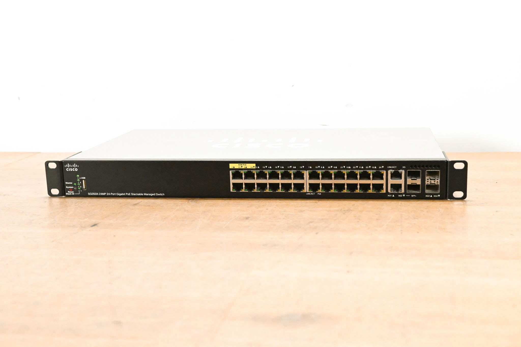 Cisco SG350X-24MP 24-Port Gigabit PoE Stackable Managed Switch