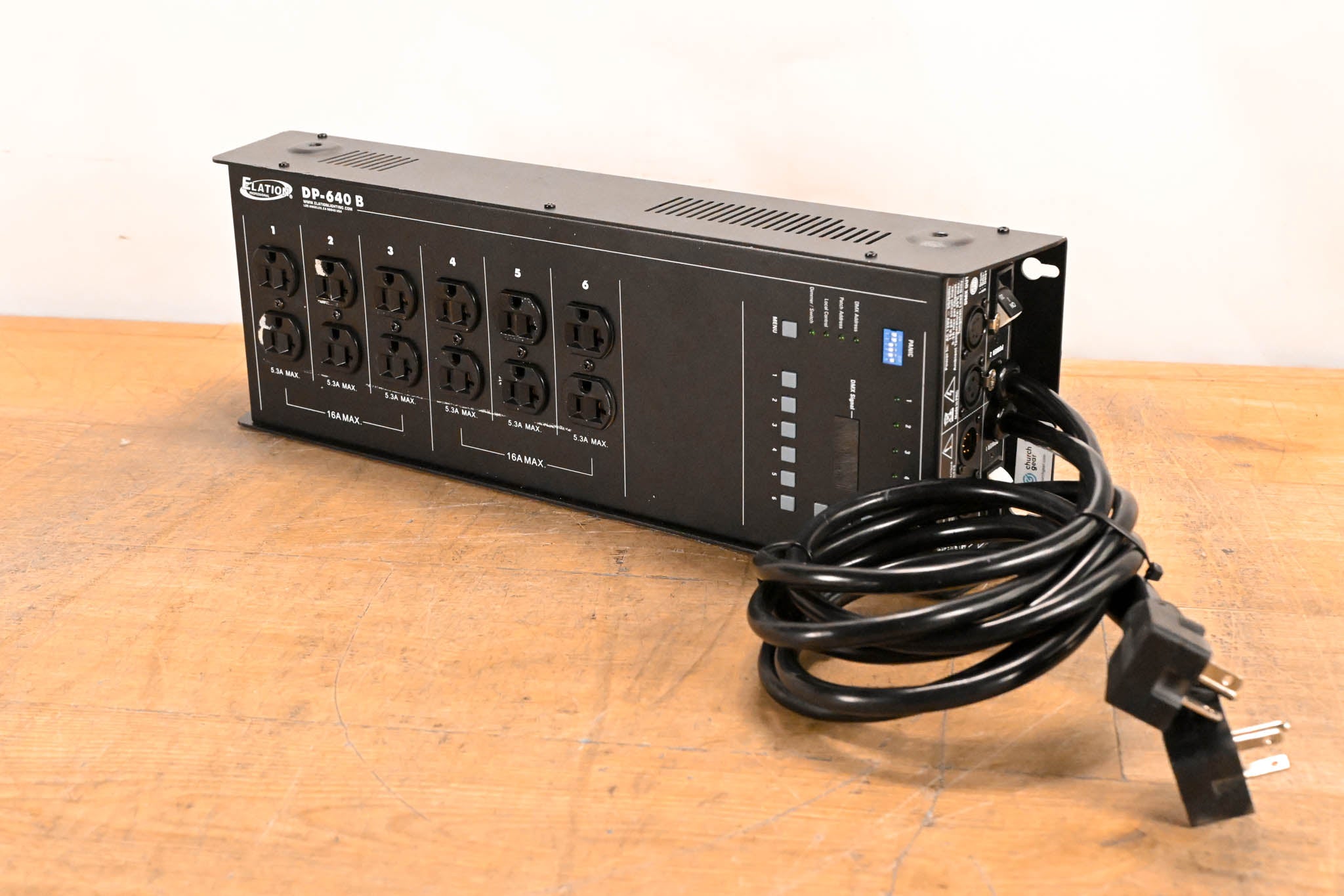 Elation DP-640B Hybrid 6-Channel DMX Dimmer/Switch Pack