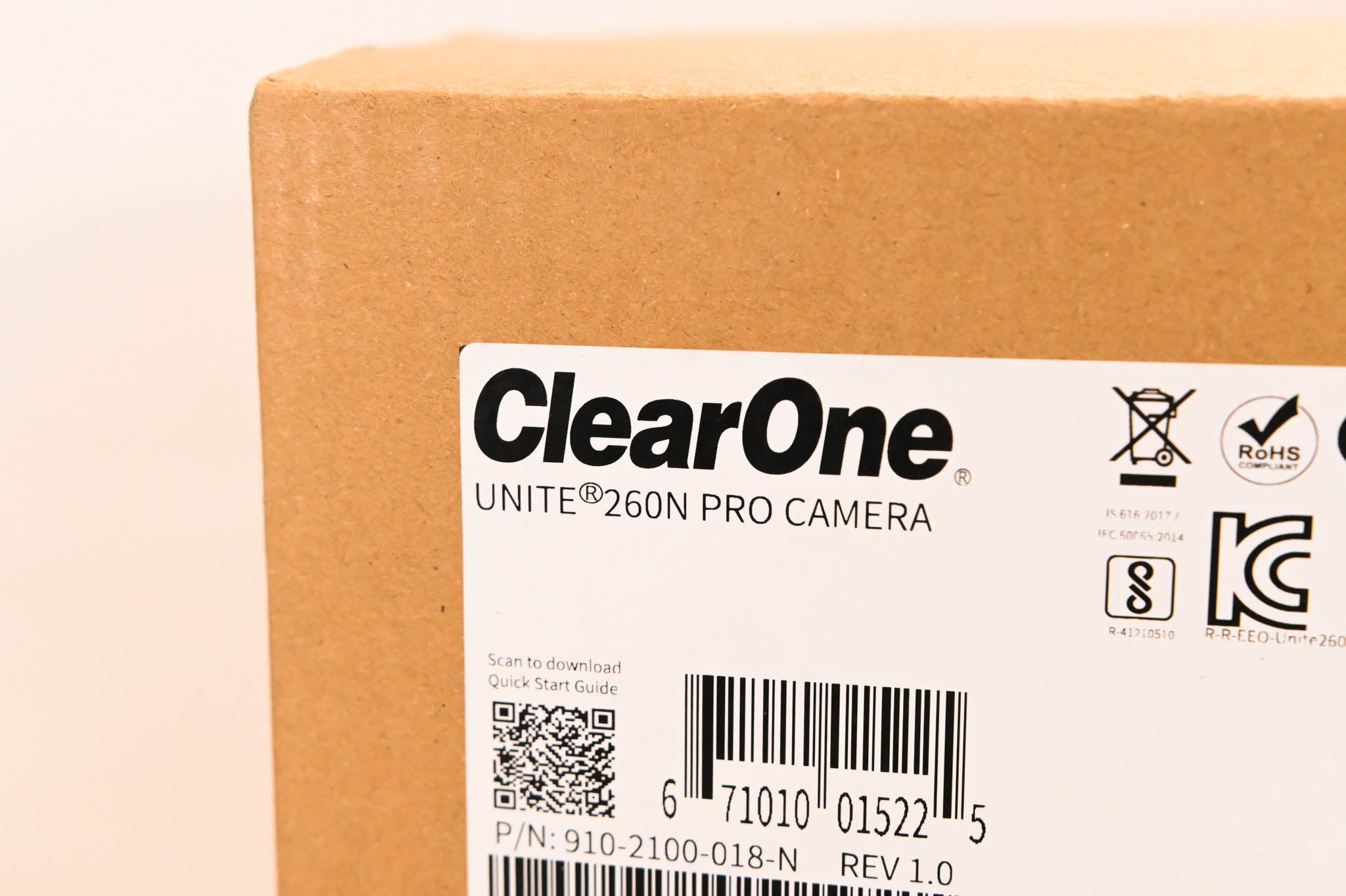 ClearOne UNITE 260N Pro PTZ Camera with 20x Zoom and AI Face Tracking