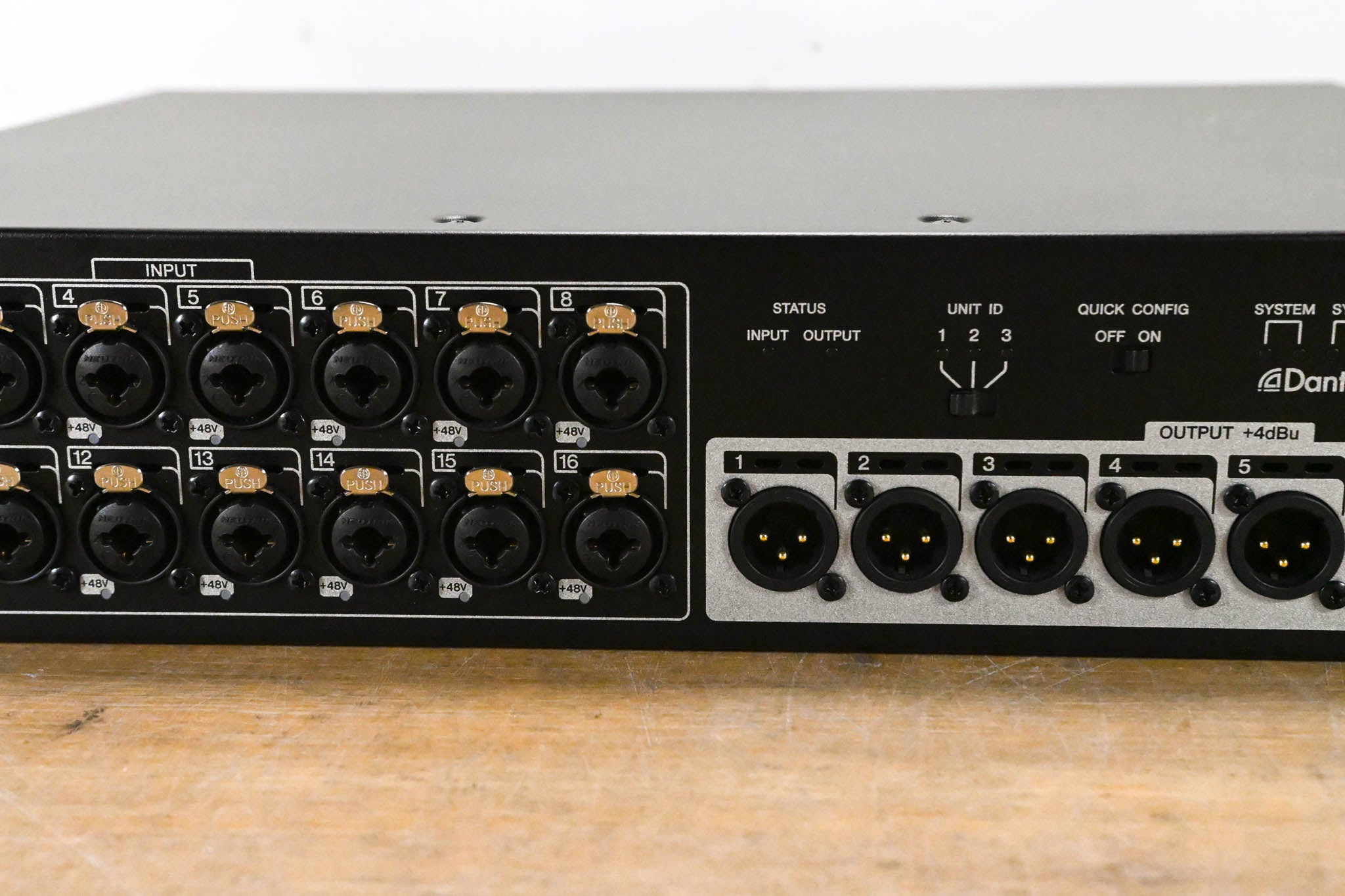 Yamaha Tio1608-D 16-Input/8-Output Dante Stagebox for TF Series Mixers