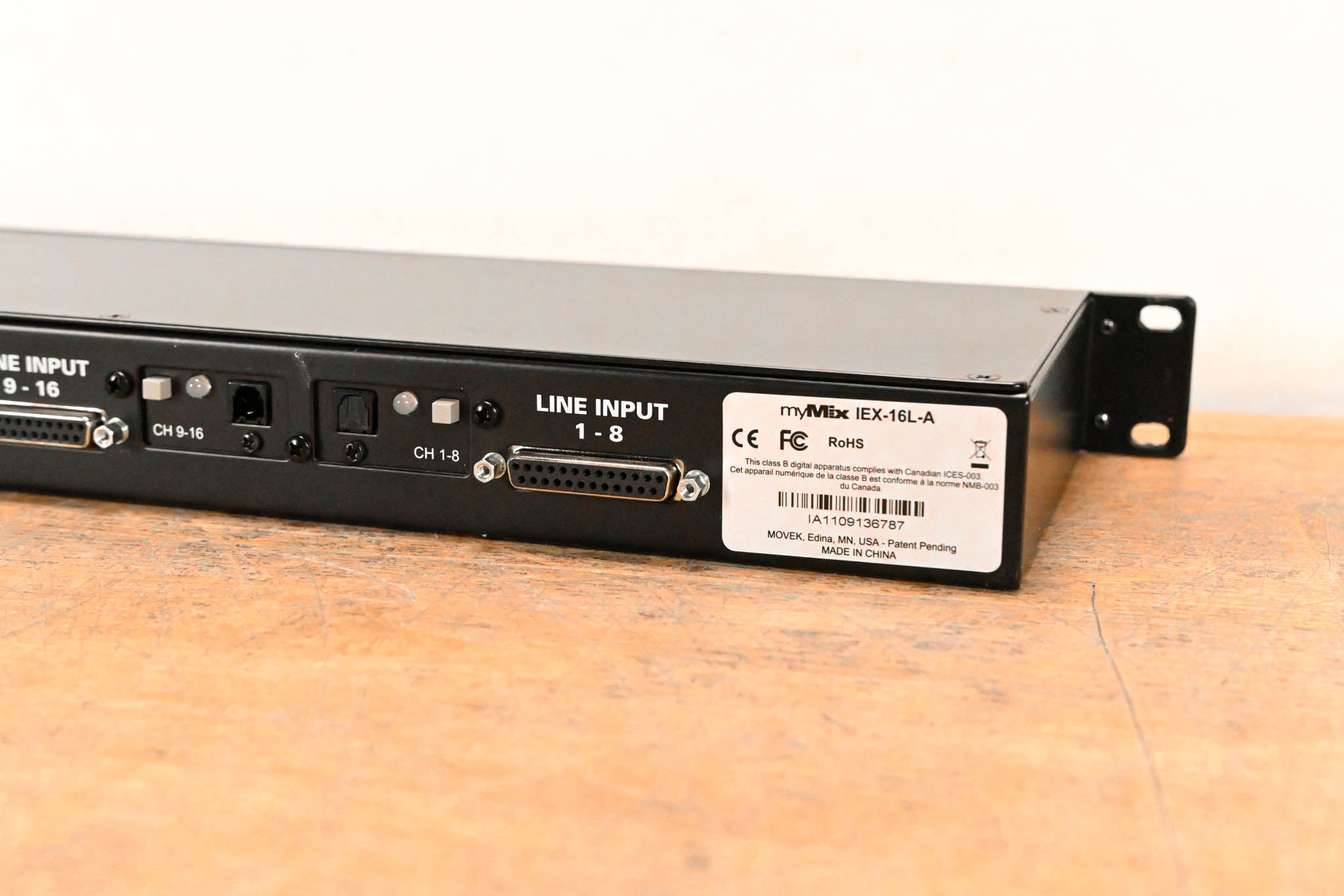 myMix IEX-16L-A 16-Channel Input Expander (NO POWER SUPPLY)